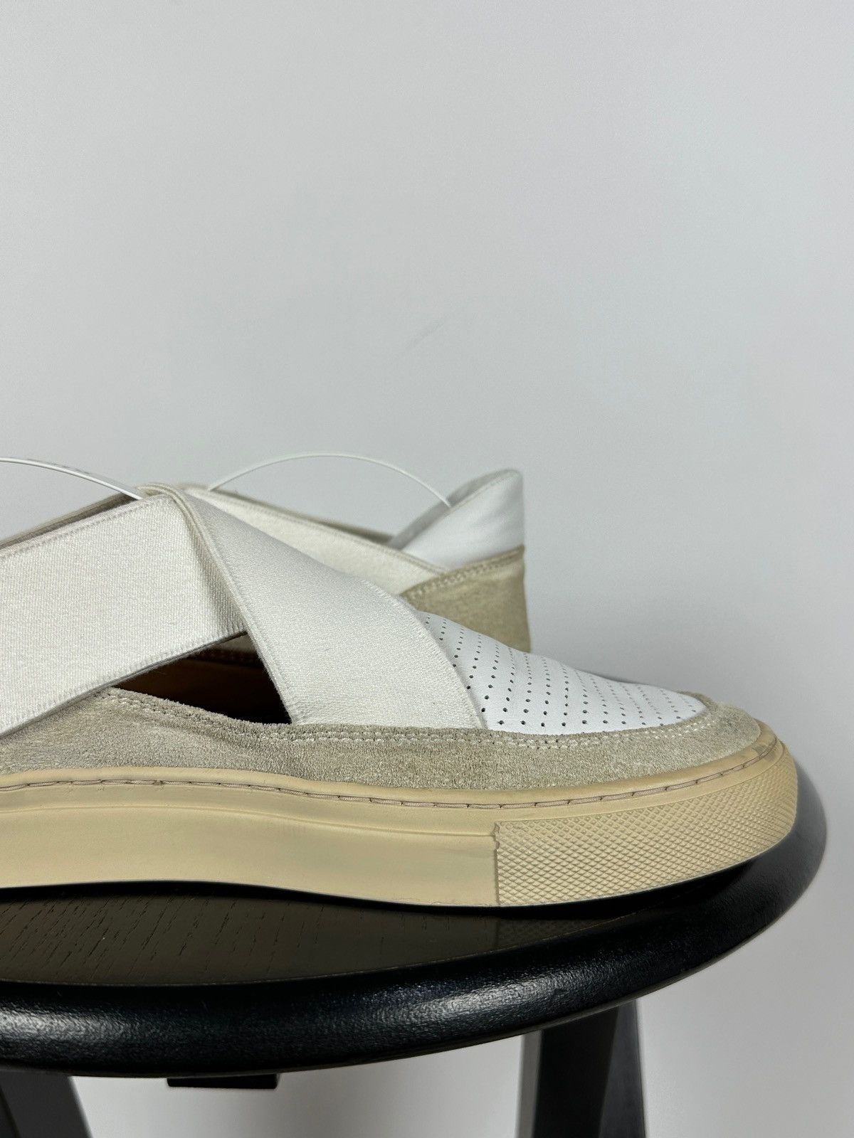 Dries Van Noten Dries Van Noten White Leather Slip-On Shoes Size US 7.5 / IT 37.5 - 17 Thumbnail