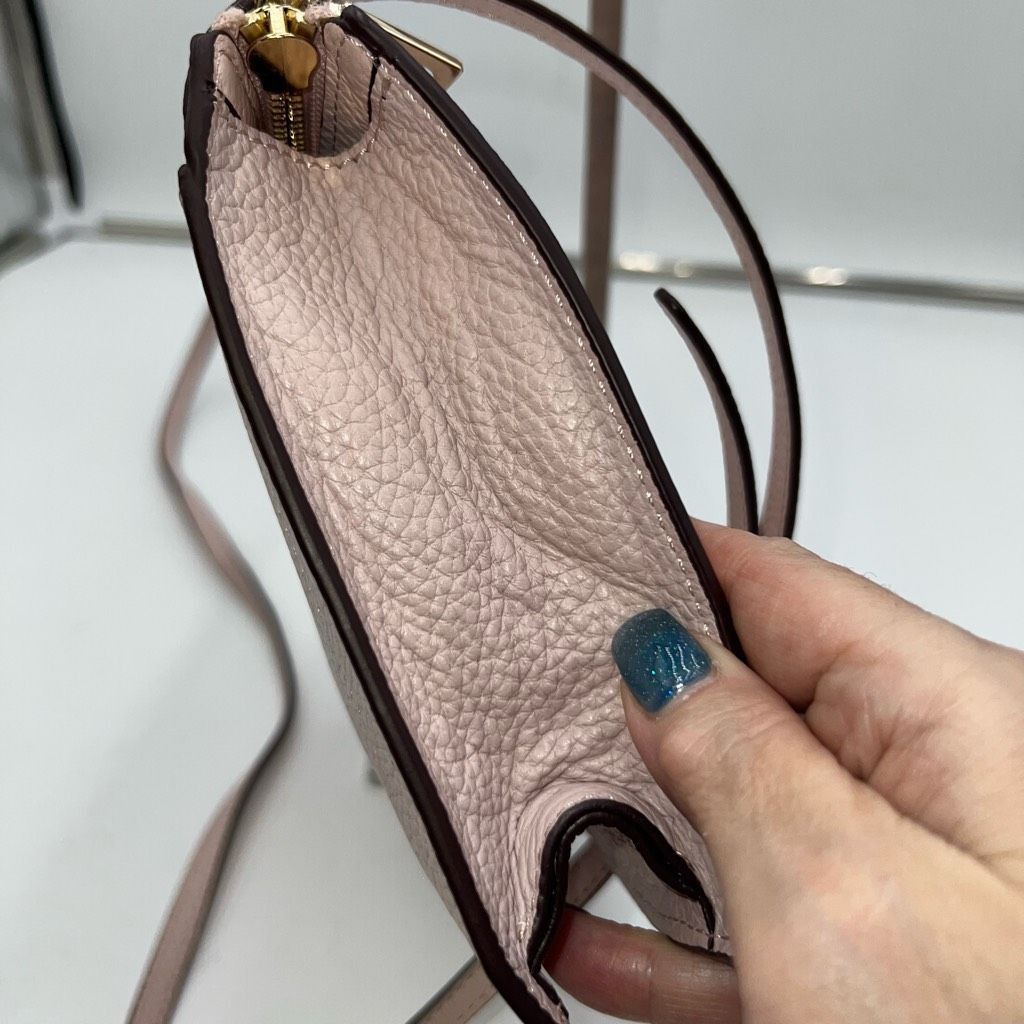 DKNY DKNY Blush Pink Leather Studded Crossbody Bag Size ONE SIZE - 6 Thumbnail