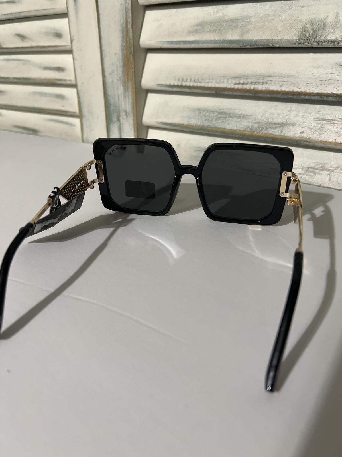 True Religion True Religion Oversized Square Black Sunglasses Size ONE SIZE - 6 Thumbnail
