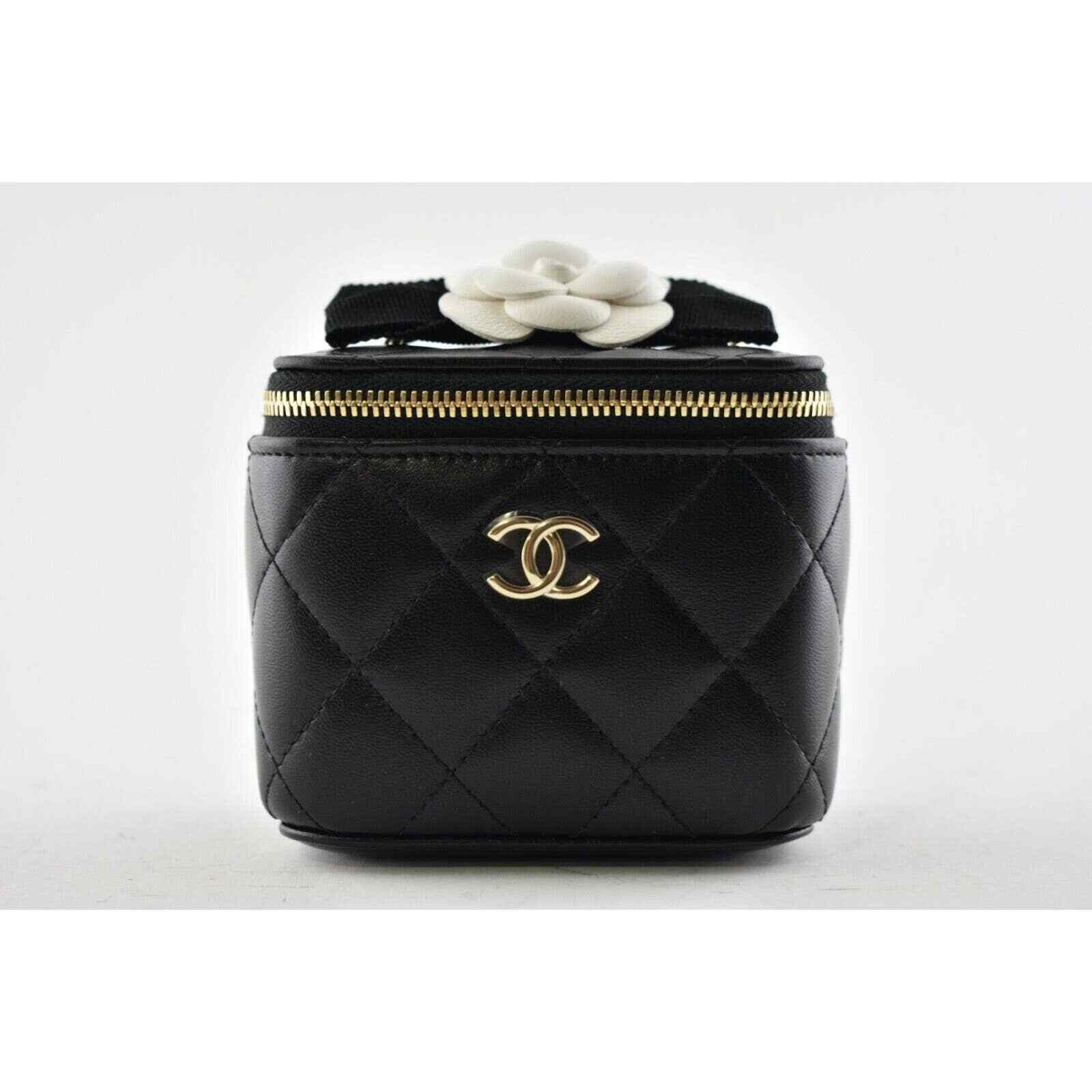 Chanel Chanel Mini Black Camellia Classic Gold Crossbody Bag Size ONE SIZE - 2 Thumbnail