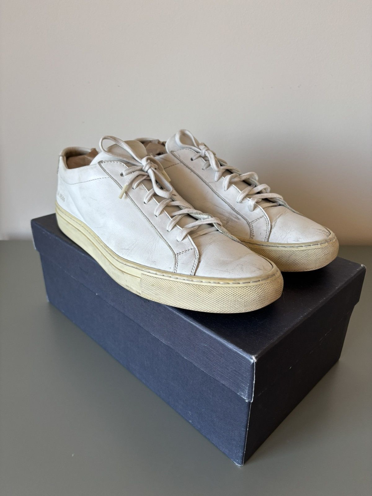 Common Projects Common Projects Achilles in White Leather Size US 11 / EU 44 - 3 Thumbnail