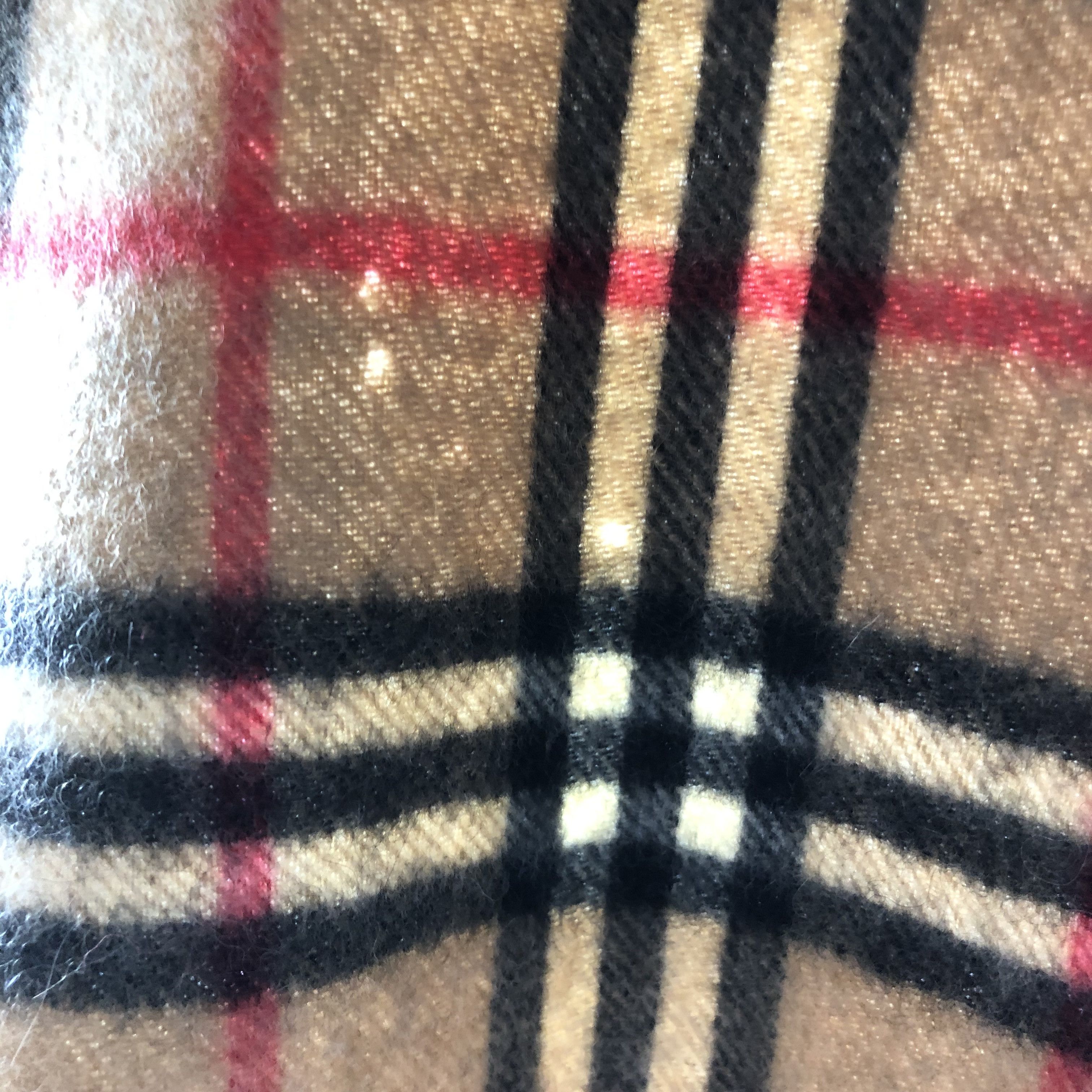 Burberry Burberrys Tan Nova Check Cashmere Scarf Muffler V1514 Size ONE SIZE - 9 Thumbnail