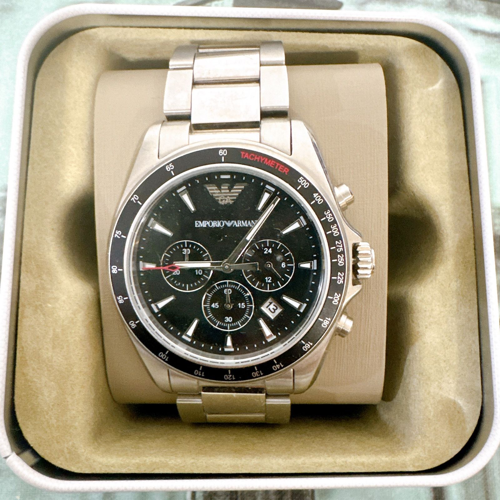 Emporio Armani Emporio Armani AR6098 Sigma Chronograph Watch For Men Size ONE SIZE - 2 Thumbnail