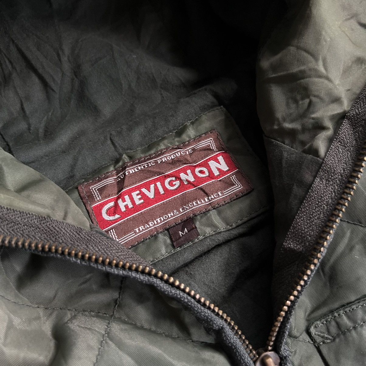 Chevignon 2000s Chevignon Quilted Fur Hoodie Parka Jacket Size US M / EU 48-50 / 2 - 9 Thumbnail