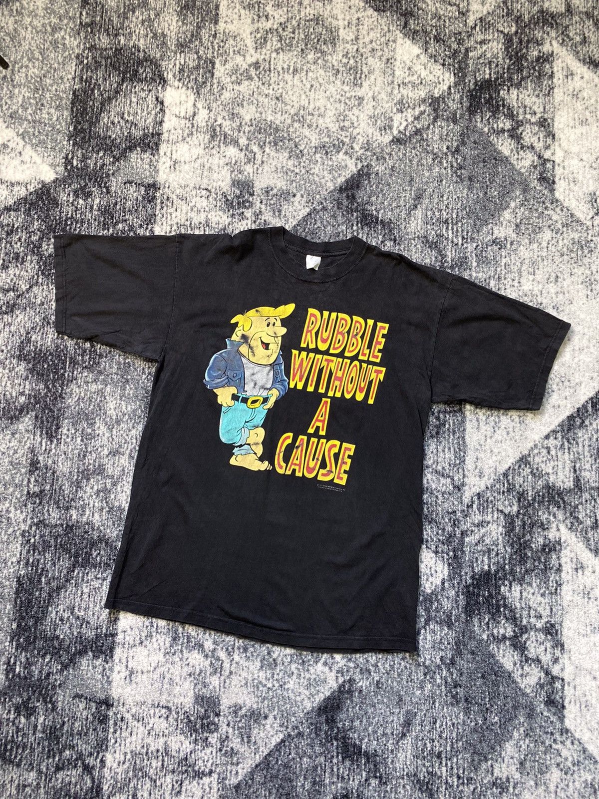 Cartoon Network × Disney × Nickelodeon Vintage flintsone Barney rubble without a cause 1993 T Shirt Size US XL / EU 56 / 4 - 1 Thumbnail