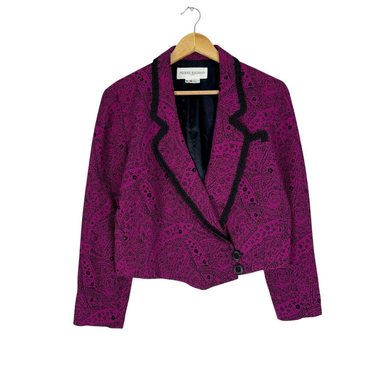 Pierre Balmain 🔥PIERRE BALMAIN PAISLEY CROPPED BUTTON JACKET Size M / US 6-8 / IT 42-44 - 1 Thumbnail