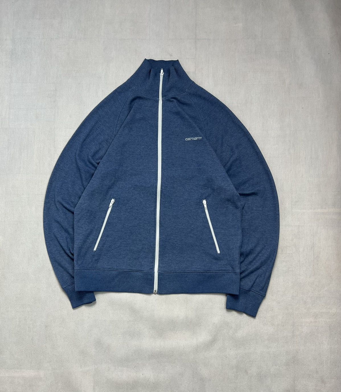 Carhartt × Vintage Carhartt vintage 90's zipped logo sweatshirt Size US XL / EU 56 / 4 - 1 Thumbnail
