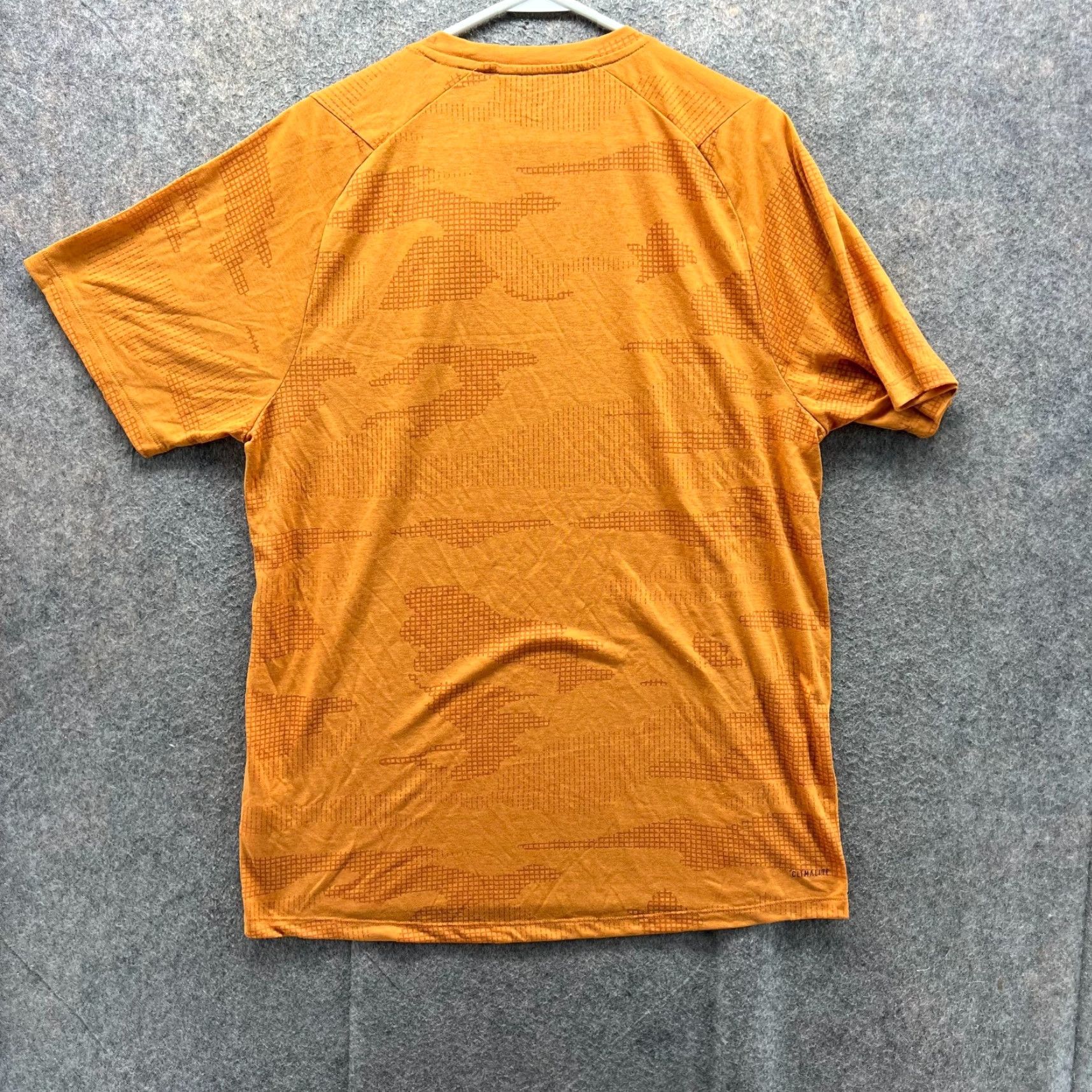 Adidas Adidas Shirt Mens Large Orange Camouflage Burnout Jersey Freelift Originals Climalite Shirt Mens Large Orange Camouflage Burnout Jersey Size US L / EU 52-54 / 3 - 3 Thumbnail