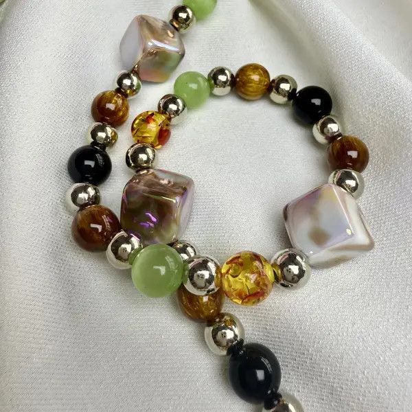 Jewelry Colorful Beaded Chain Wallet, Pants Chain Size ONE SIZE - 4 Thumbnail