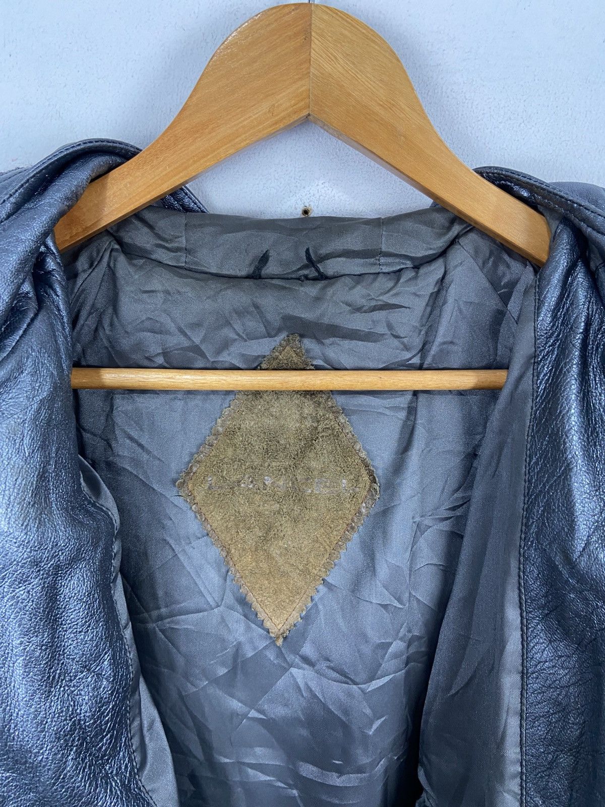 Lancel Vintage Lancel Paris Leather & Wool Hybrid Jacket Size US L / EU 52-54 / 3 - 15 Thumbnail
