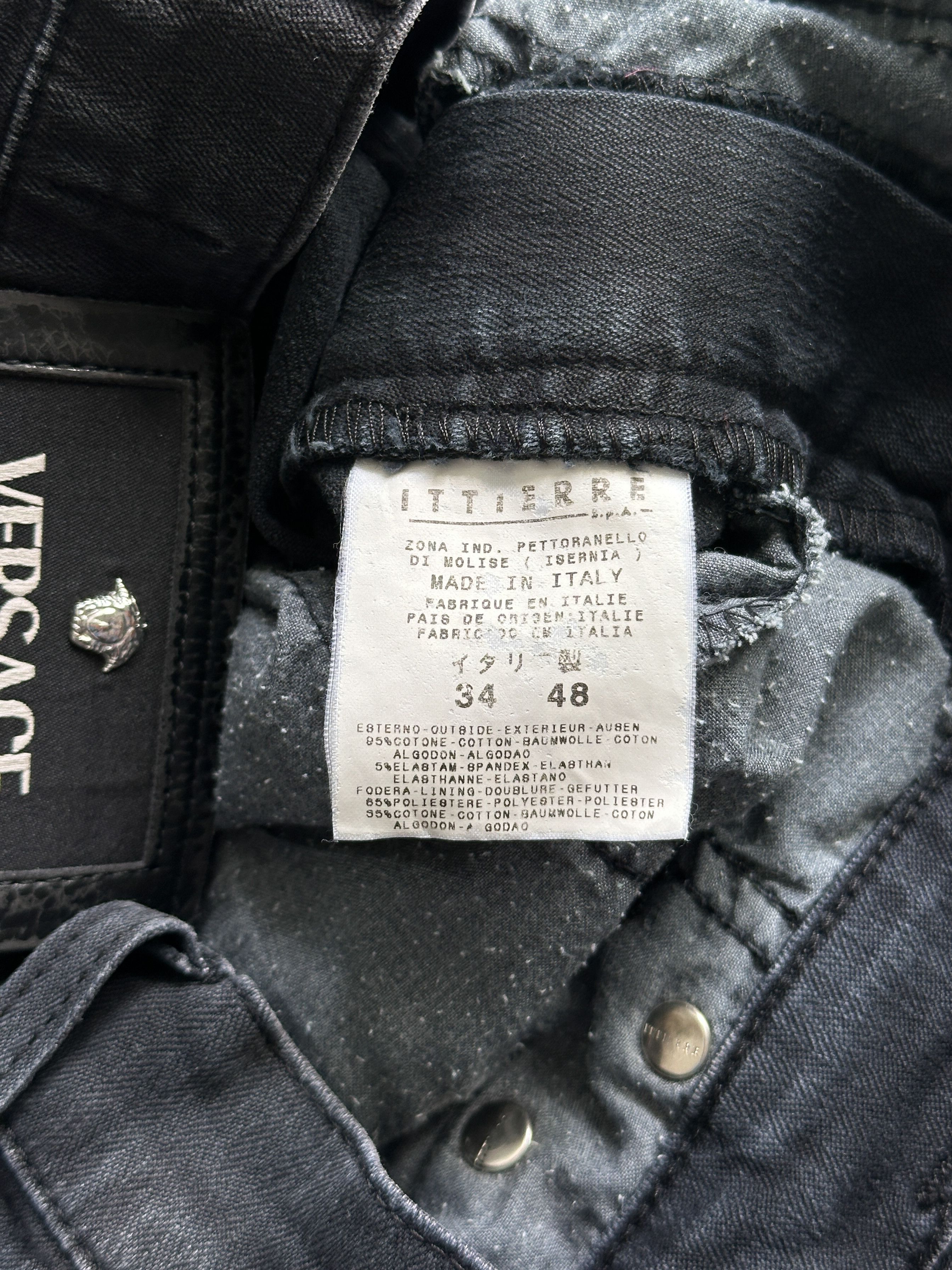 Versace Jeans Couture Vintage Versace Jeans Couture Black Denim Jeans Size US 28 / EU 44 - 10 Thumbnail
