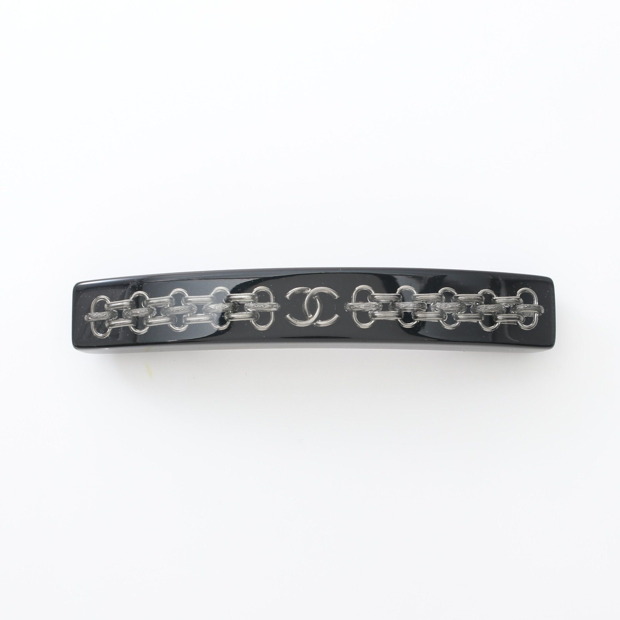 image of Chanel Barretta Black Silver 11A, Women's