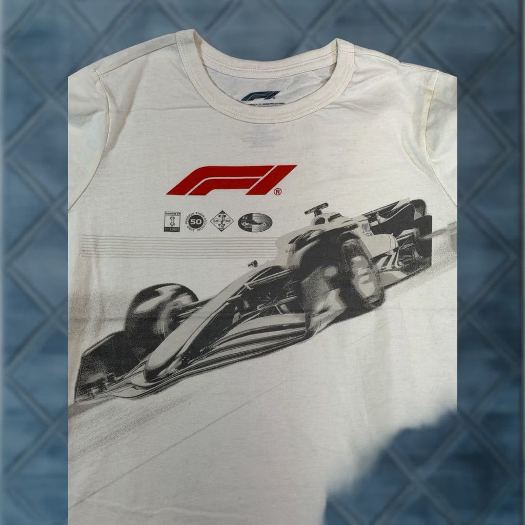 Vintage Hybrid Apparel Formula 1 Men's F1 Racing Graphic T-Shirt Size Small White Size US S / EU 44-46 / 1 - 1 Thumbnail