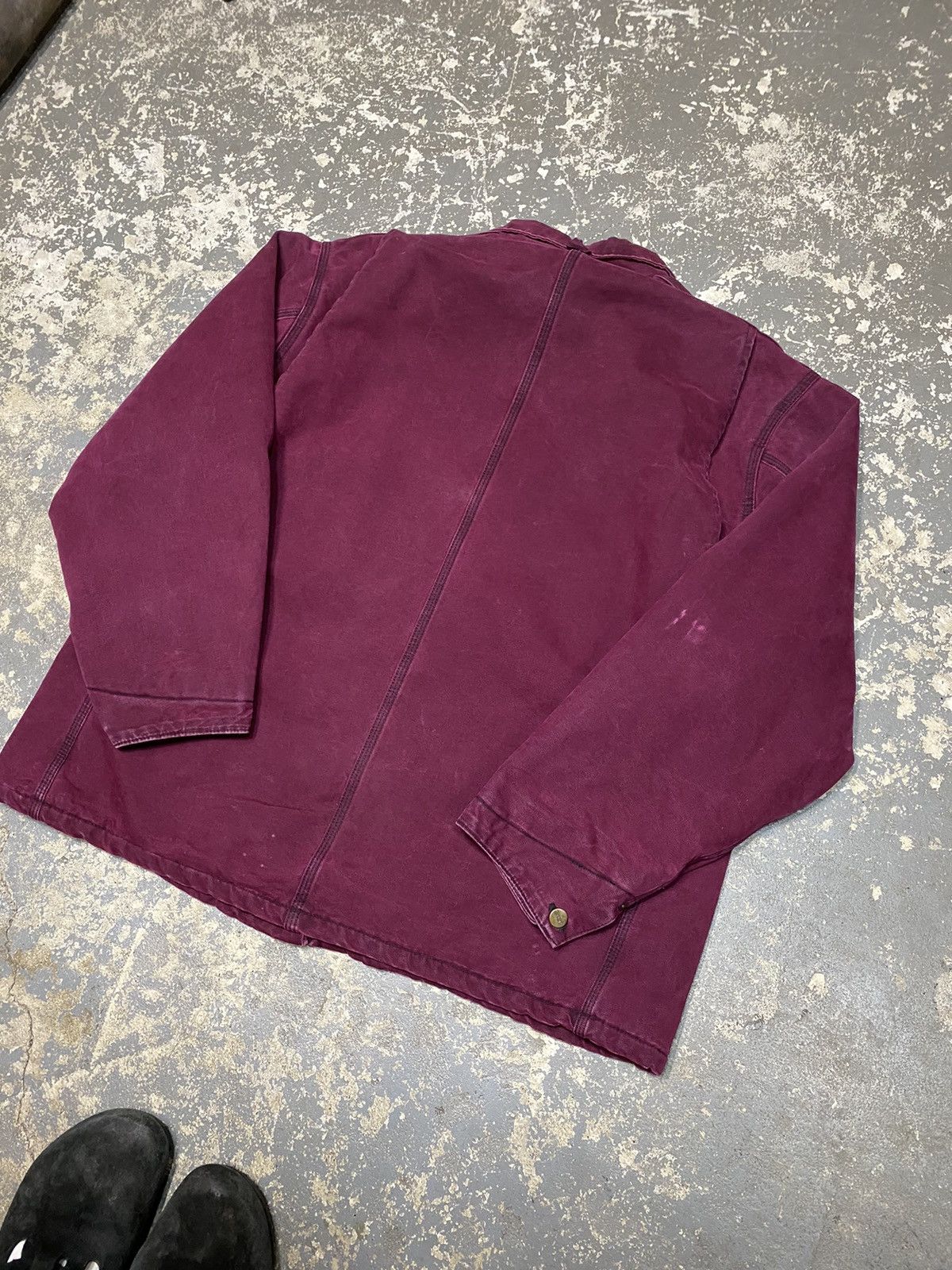 Carhartt × Vintage Vintage Carhartt Plum Purple Blanket Lined Chore Jacket 90s Size US XL / EU 56 / 4 - 8 Thumbnail
