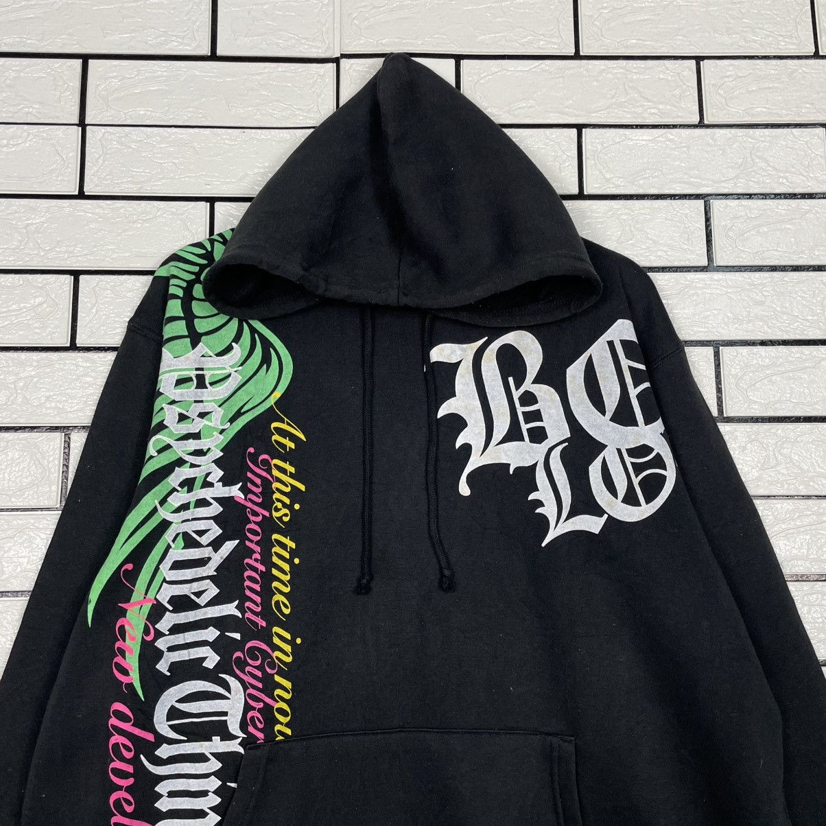 Japanese Brand Strange Heaven Surf Style Big Print Pullover Hoodie Size US L / EU 52-54 / 3 - 2 Thumbnail