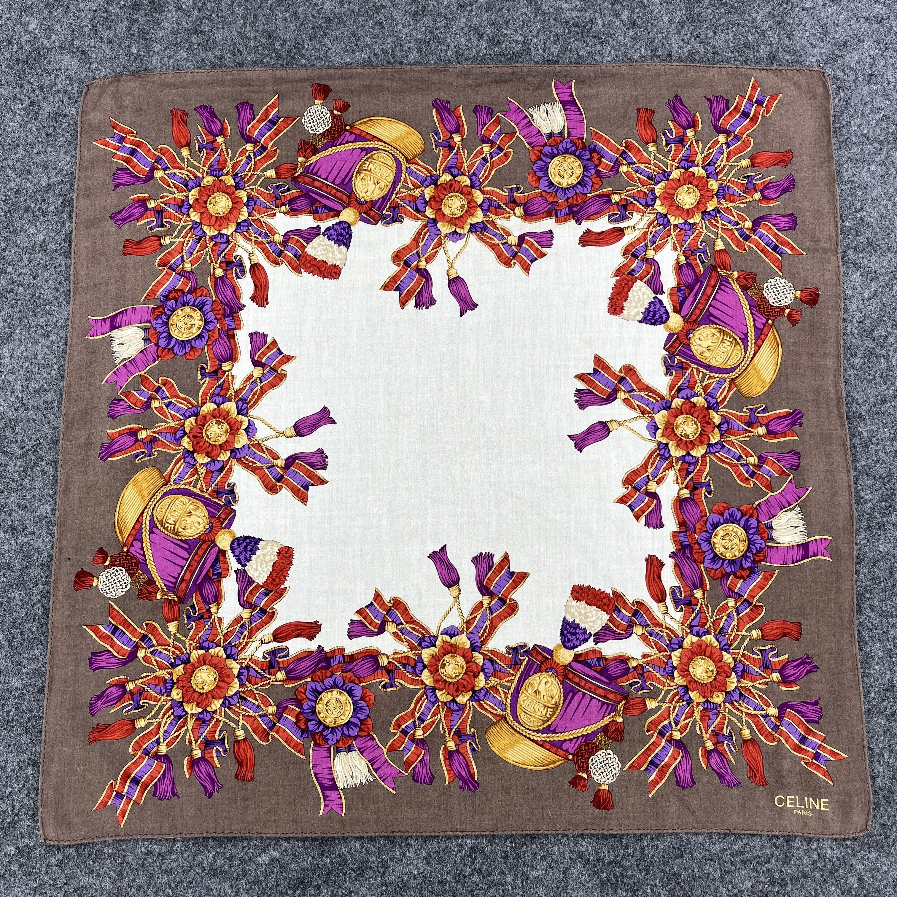 Vintage Vintage Celine Handkerchief / Bandana / Neckerchief B113 Size ONE SIZE - 11 Thumbnail