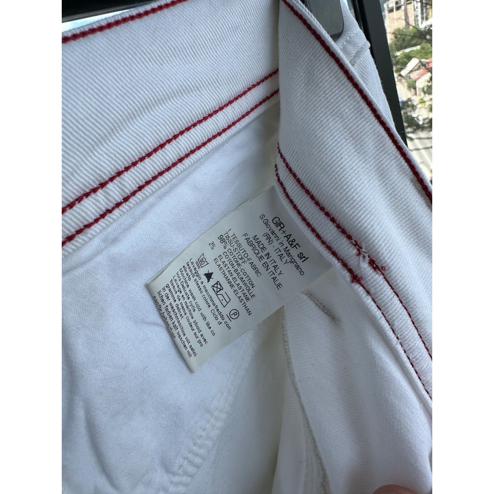 Marithe + Francois Girbaud Marithé + François Girbaud Y2K Women’s White Low Rise Jeans Size US 28 / EU 44 - 14 Thumbnail