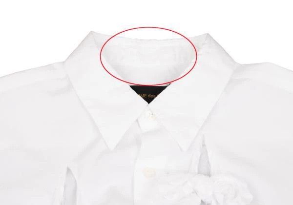 Comme des Garcons Comme Des Garcons White Vintage Cutout Bow Shirt Size M / US 6-8 / IT 42-44 - 5 Thumbnail