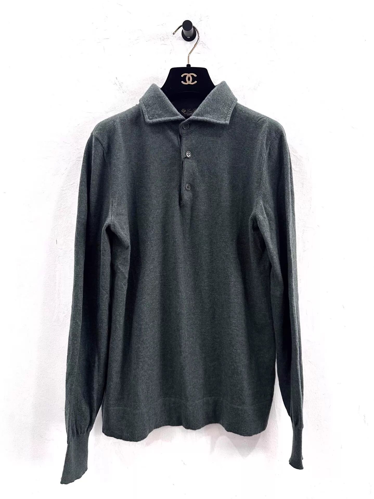 Loro Piana Loro Piana Green Cashmere Long Sleeve Polo Knit 46 New Size US S / EU 44-46 / 1 - 1 Thumbnail