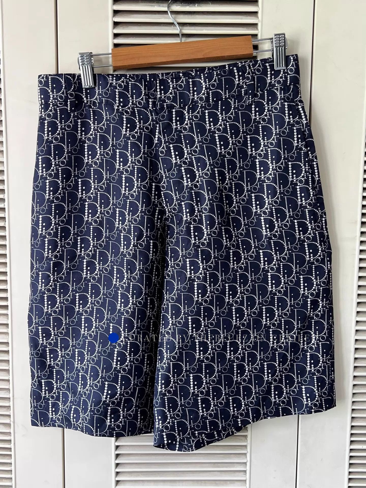 Dior Stylish Blue Oblique Shorts in Great Condition Size US 28 / EU 44 - 1 Thumbnail