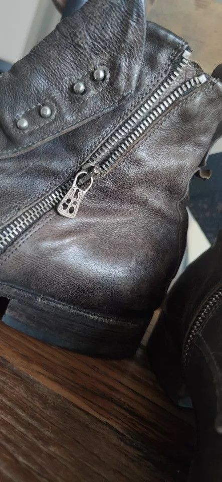Allsaints AS 98 All Saints Brown Leather Boots Distressed Size US 10 / EU 43 - 10 Thumbnail