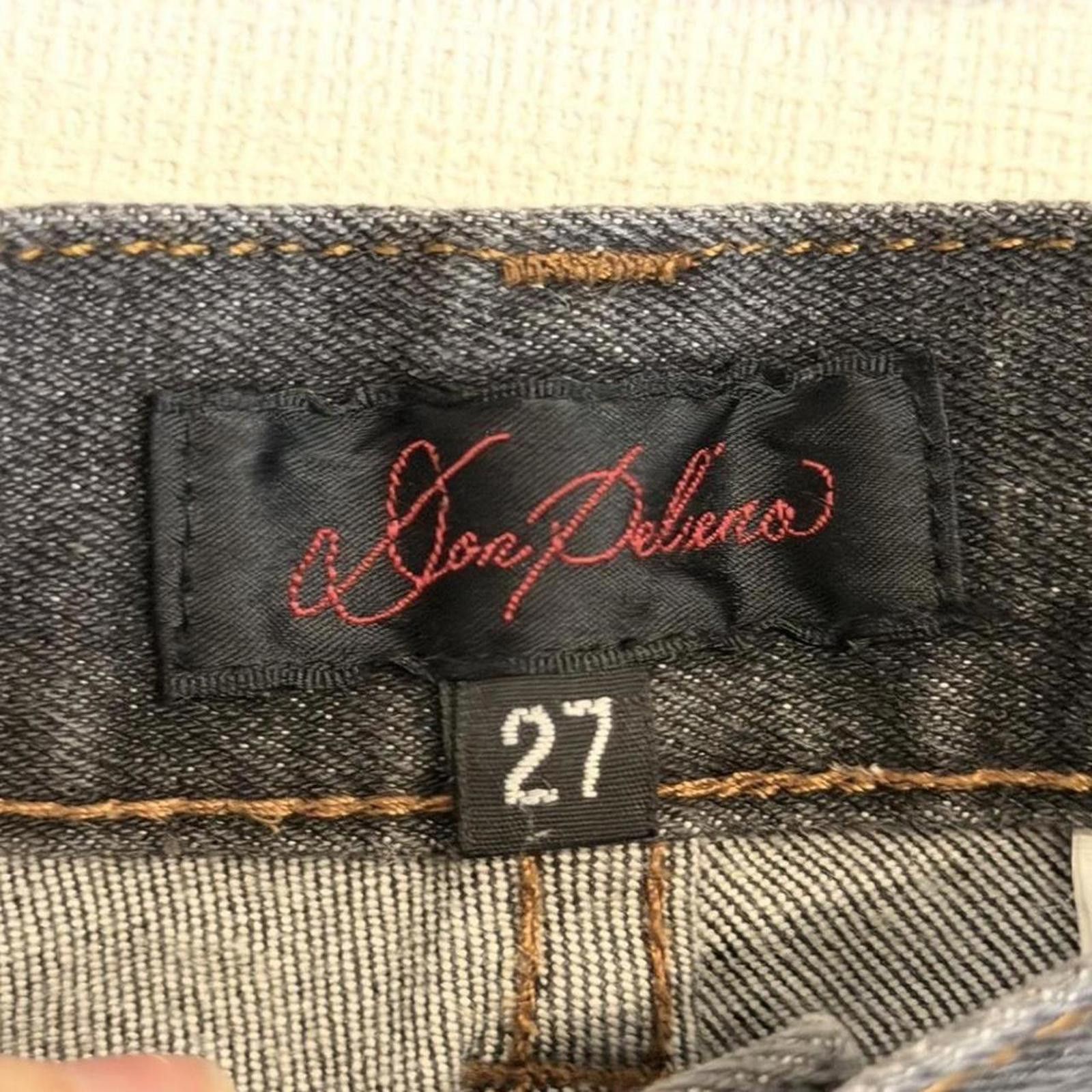 Other Grunge y2k style flower motif flare denim jeans Size 26" / US 2 / IT 38 - 4 Thumbnail