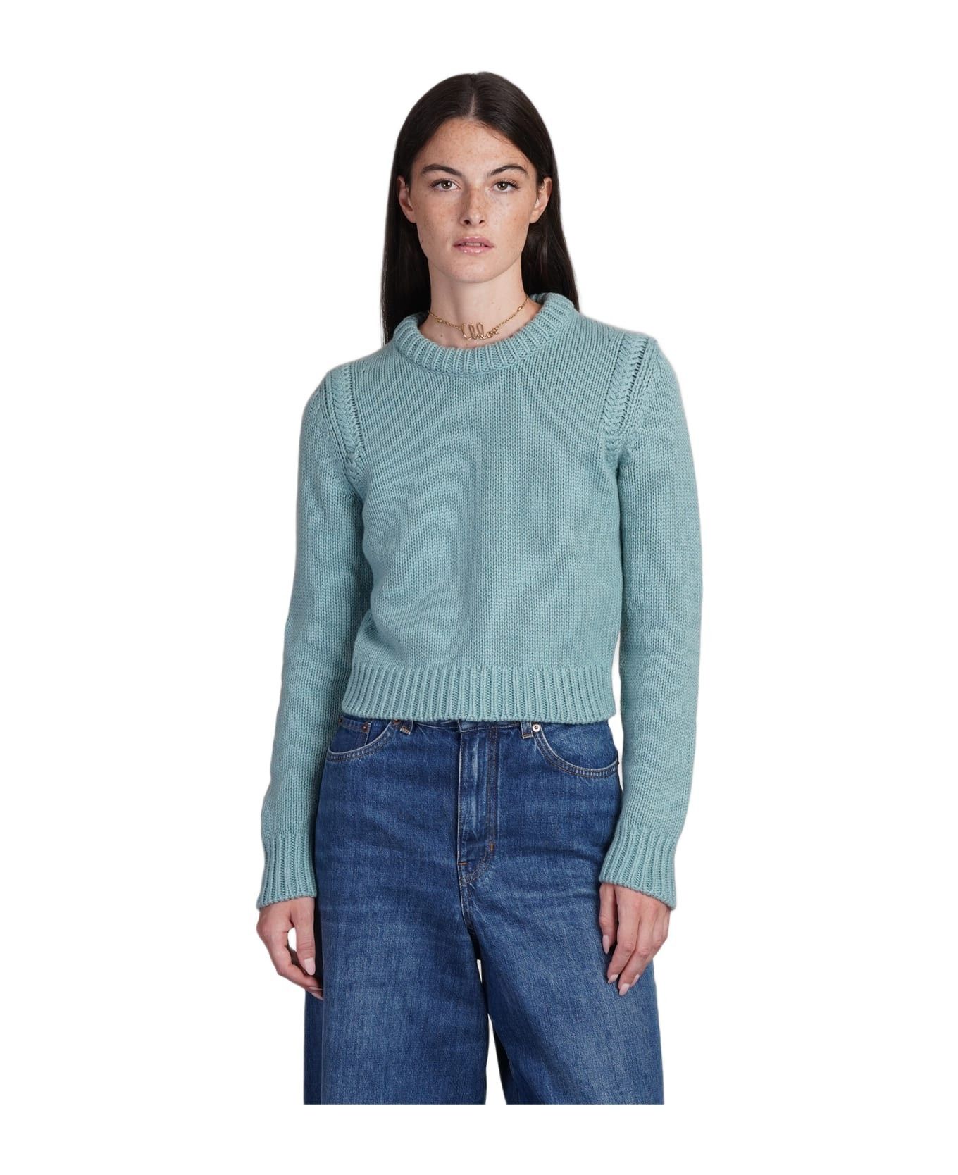 Chloe o1loc1c11025 Cropped Sweater in Aether Blue Size L / US 10 / IT 46 - 2 Thumbnail