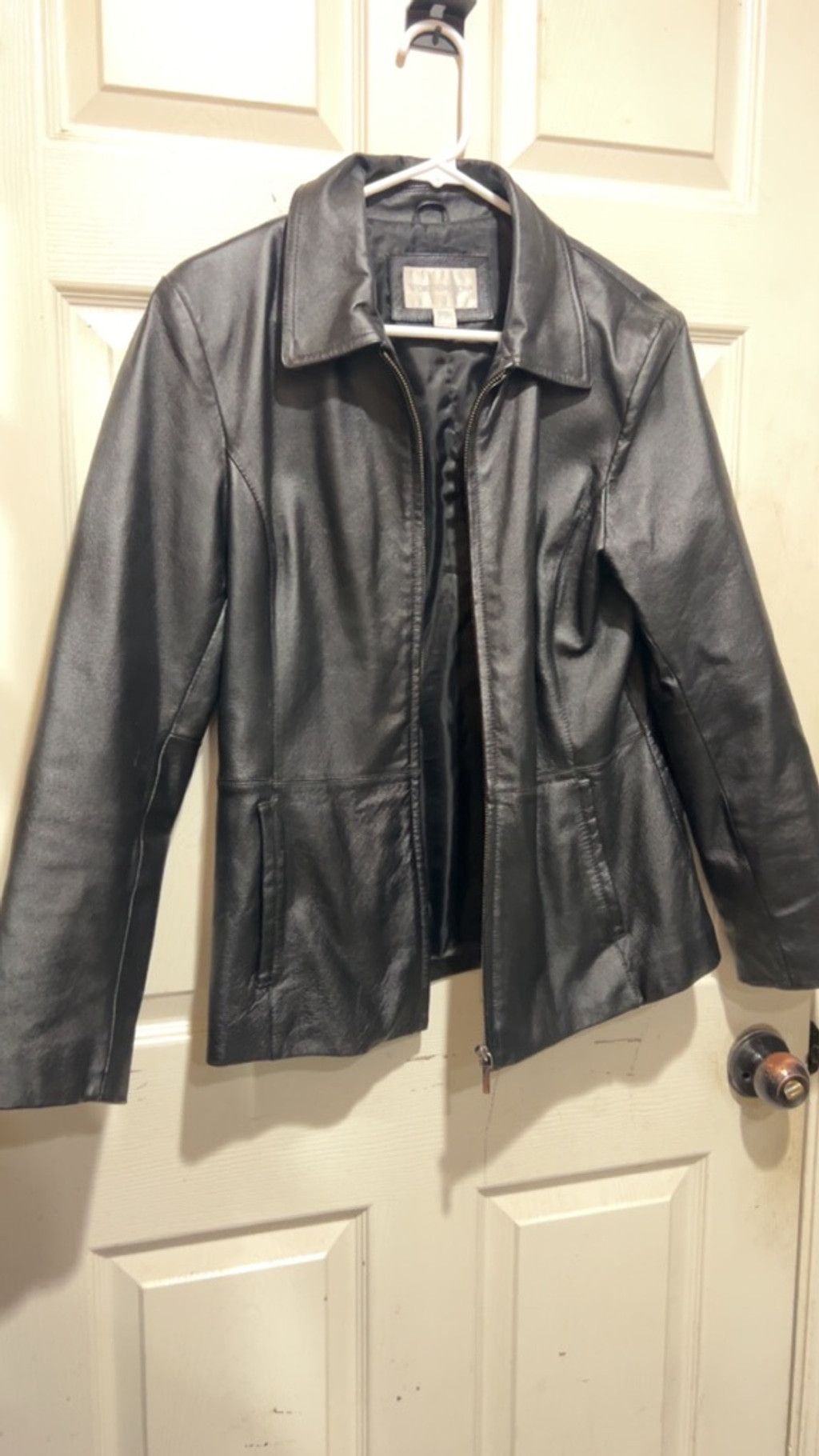 Worthington Women's Worthington Black Leather Jacket M Size M / US 6-8 / IT 42-44 - 8 Thumbnail