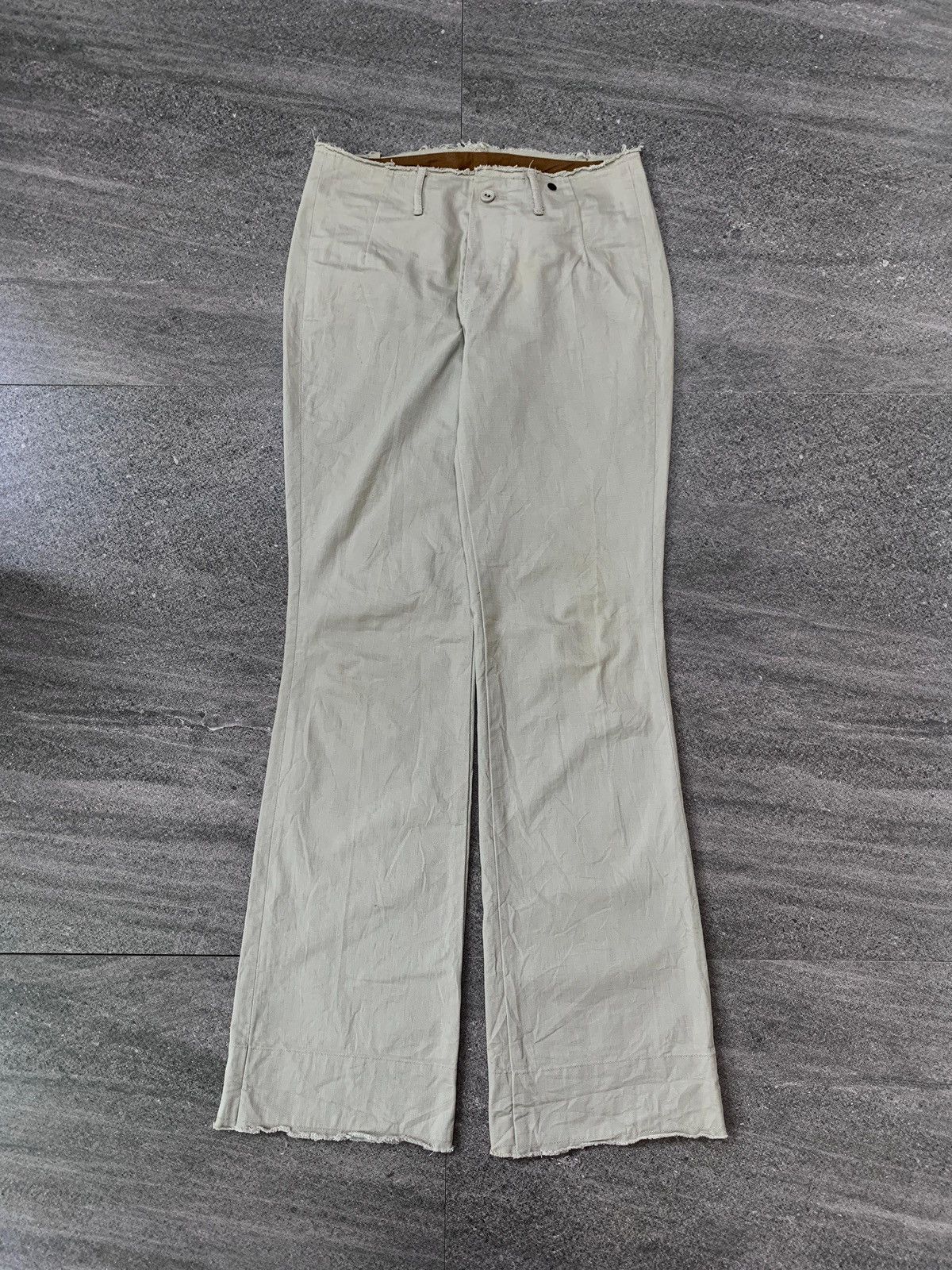 Kapital FREE IMPORT TAX Raw Cut Flared Slim Pants Size US 29 - 2 Thumbnail
