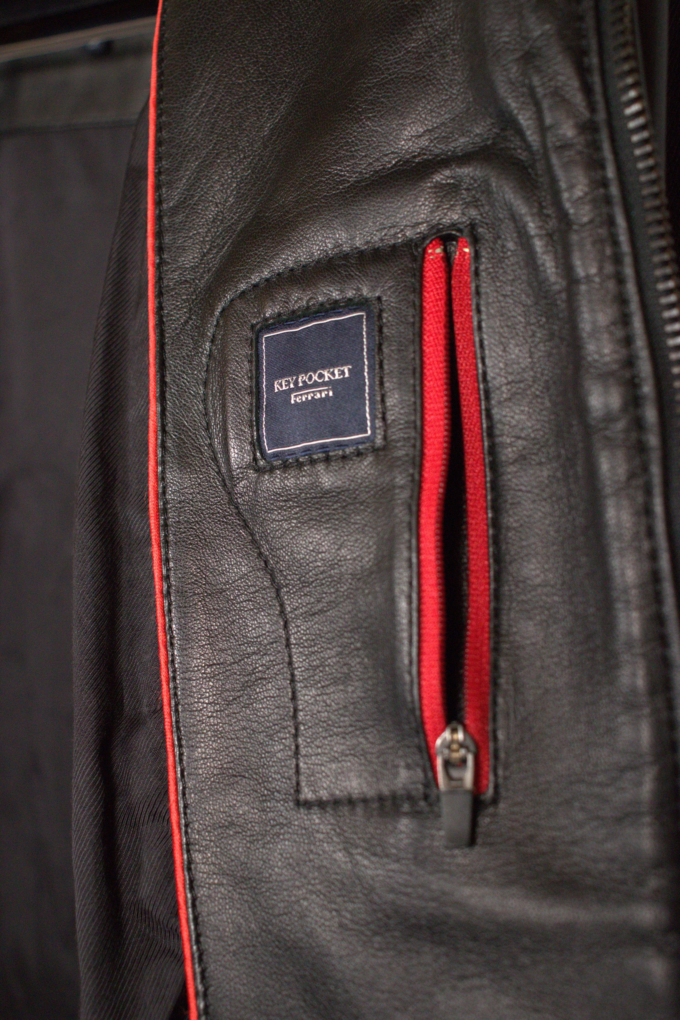 Ferrari Ferrari Black Leather Moto Jacket – L – Boutique Milan Size US L / EU 52-54 / 3 - 6 Thumbnail