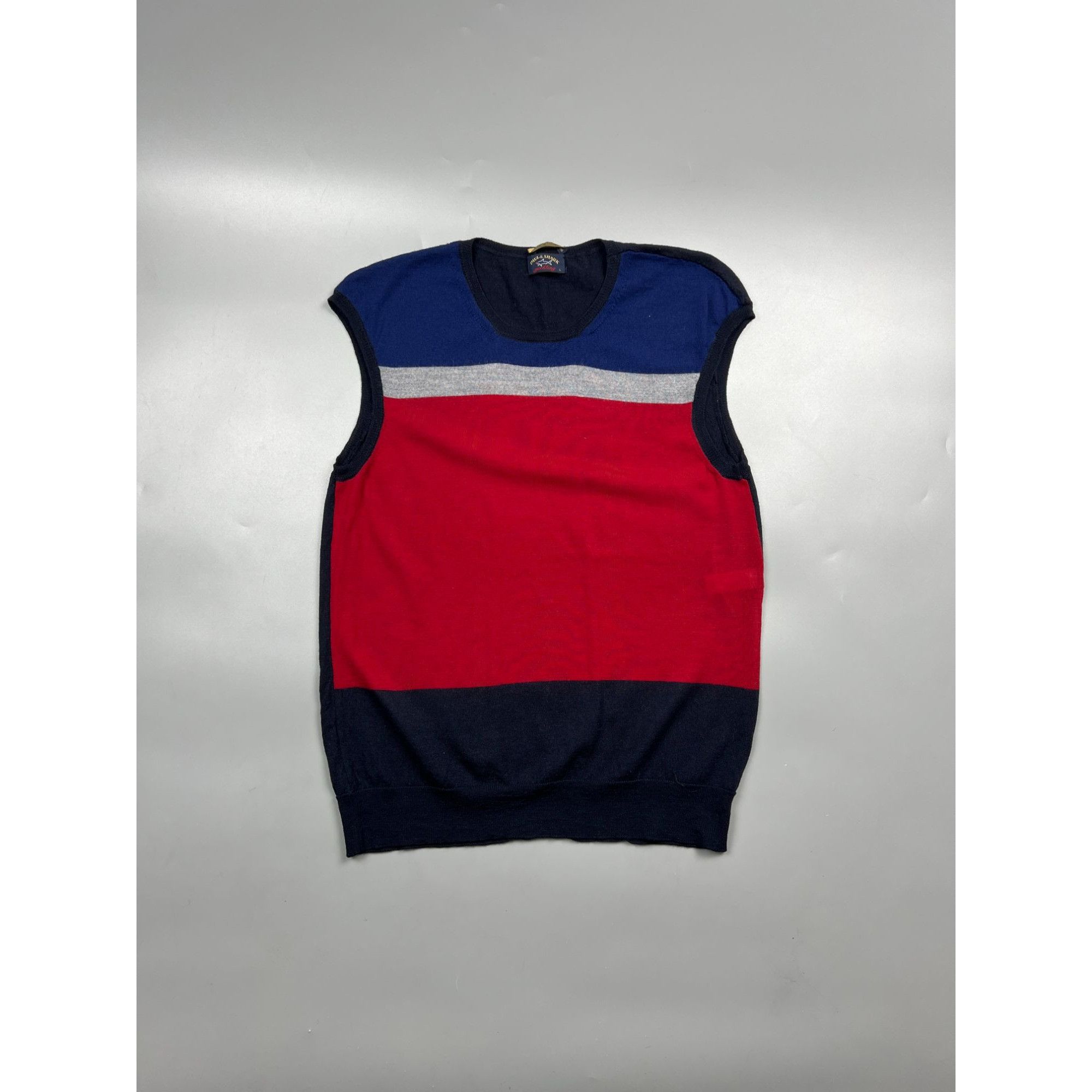 Paul & Shark Paul Shark Silk Cashmere Gilet (Y0763) Size L / US 10 / IT 46 - 1 Thumbnail