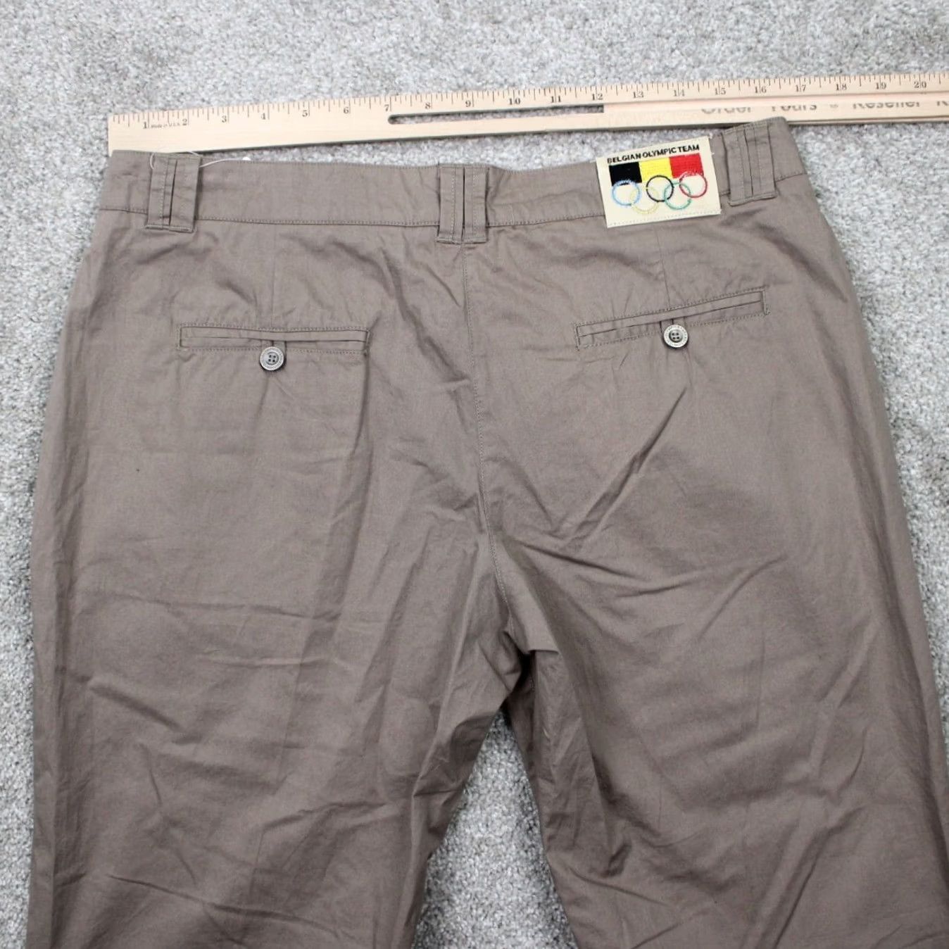 Vintage JBC Pants Beige Mens 34x32 Stijn Helsen Belgium Olympic Team Limited Edition NWT Size US 34 / EU 50 - 7 Thumbnail