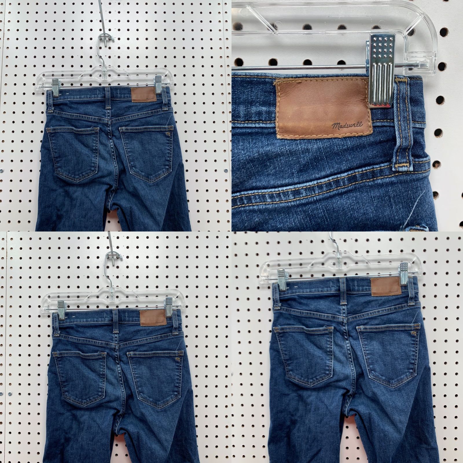 Madewell Madewell Jeans Skinny 26 Women High Rise Stretch Denim Blue 10" Raw Hem XS? Wait. Size 26" / US 2 / IT 38 - 9 Thumbnail