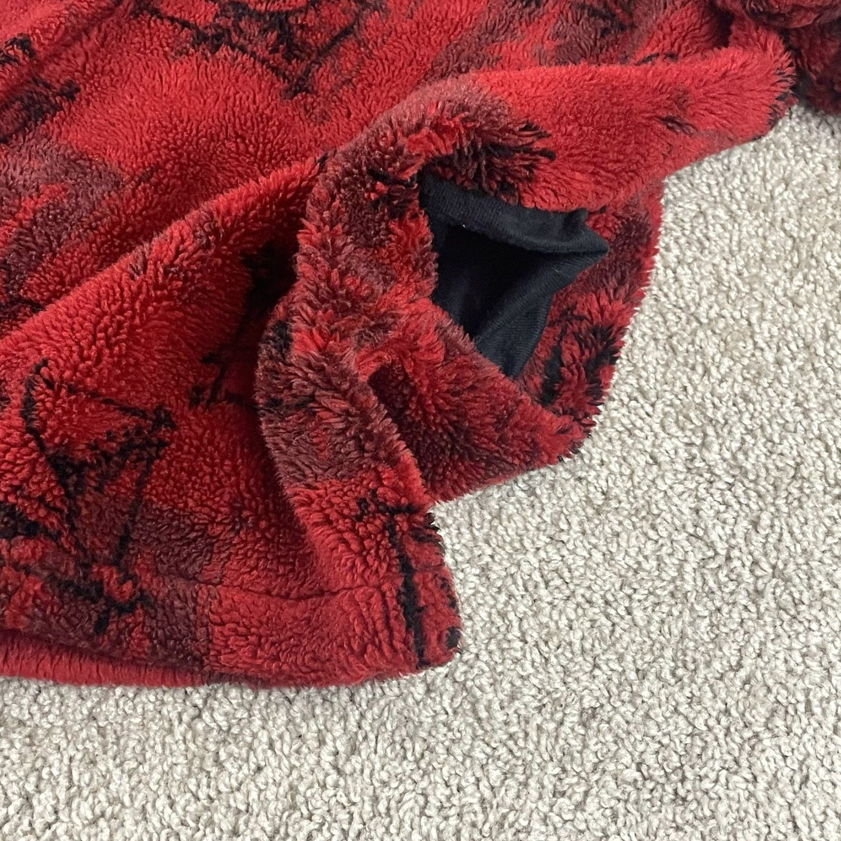 Vintage VINTAGE Jacket Womens L/XL Cardinals Birds Gorp Grandma Red & Black Fleece USA Jacket Size L / US 10 / IT 46 - 5 Thumbnail