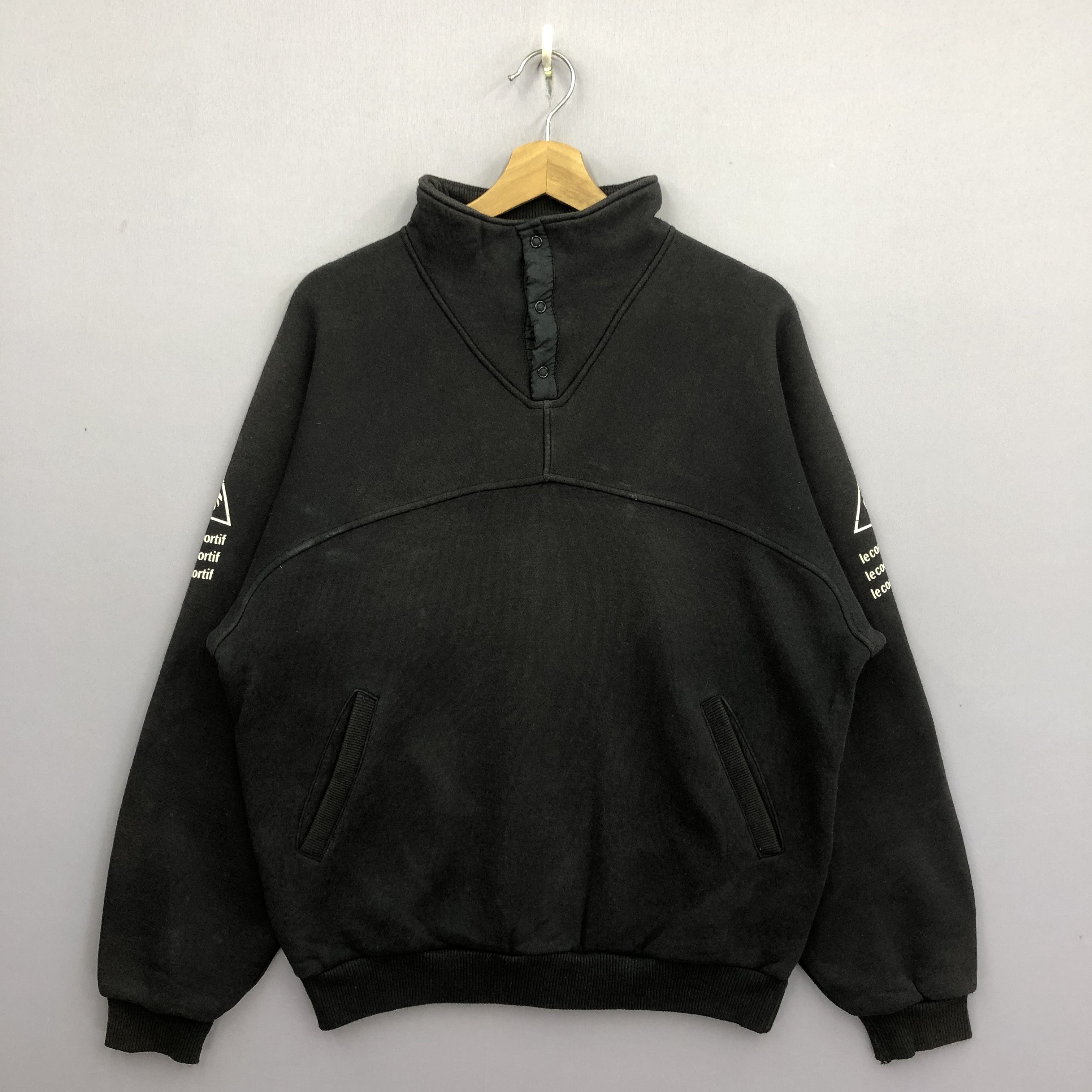 Vintage Faded Le Coq Sportif Pullover Sweater Sweatshirt
