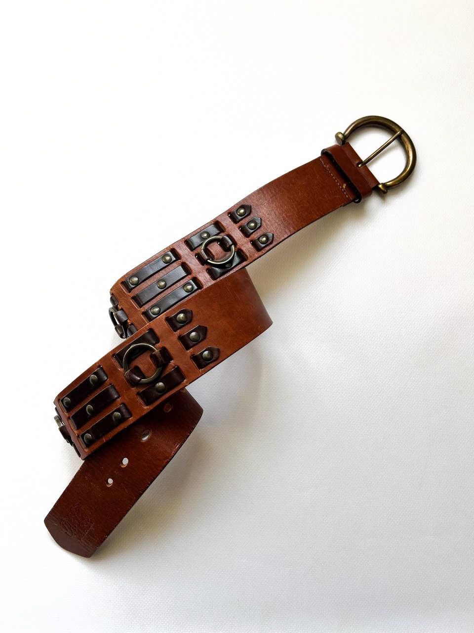 Dolce & Gabbana Dolce Gabbana D&G studded rivets ring leather belt punk Size ONE SIZE - 5 Thumbnail