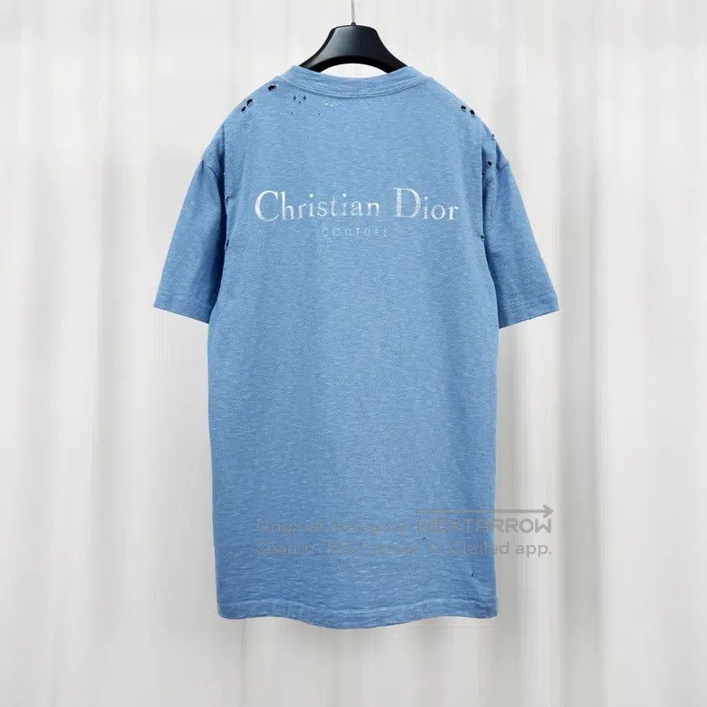 Dior Dior Short sleeves with holes and letters printed Size US XS / EU 42 / 0 - 2 Thumbnail