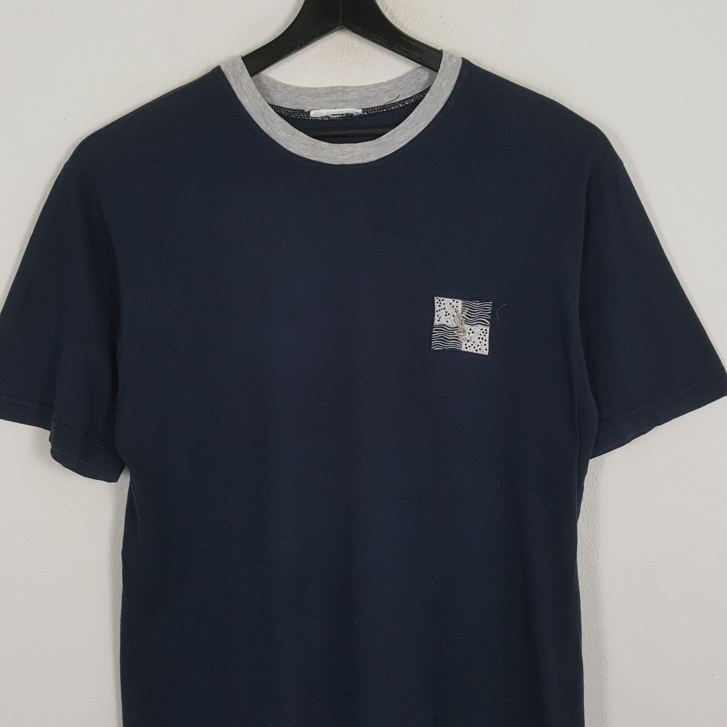 Vintage × Yves Saint Laurent YVES SAINT LAURENT YSL Logo Design Fashion Brand Tshirt Size US L / EU 52-54 / 3 - 4 Thumbnail