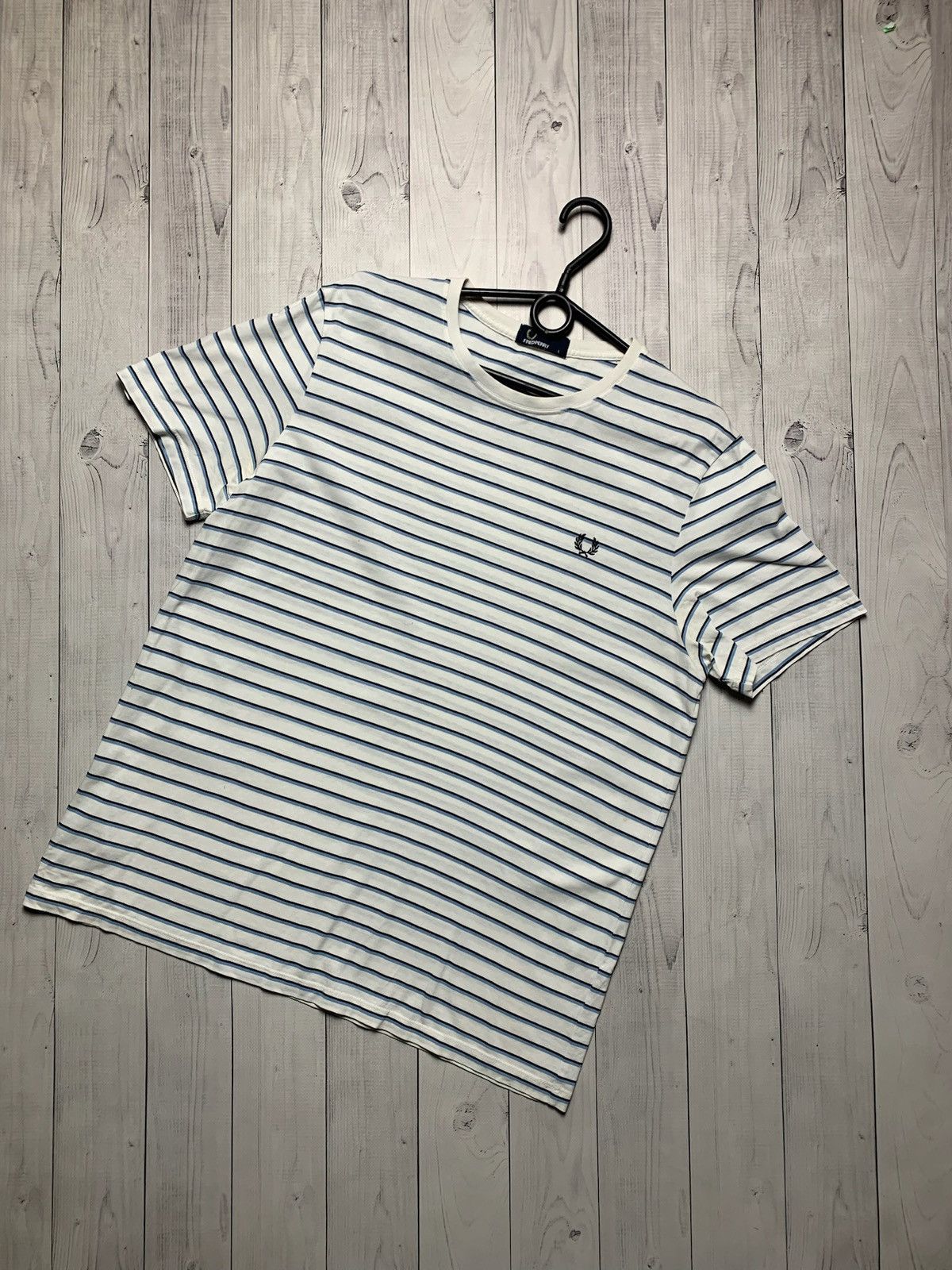 Fred Perry × Vintage Vintage Fred Perry striped tee logo size L Size US L / EU 52-54 / 3 - 1 Thumbnail