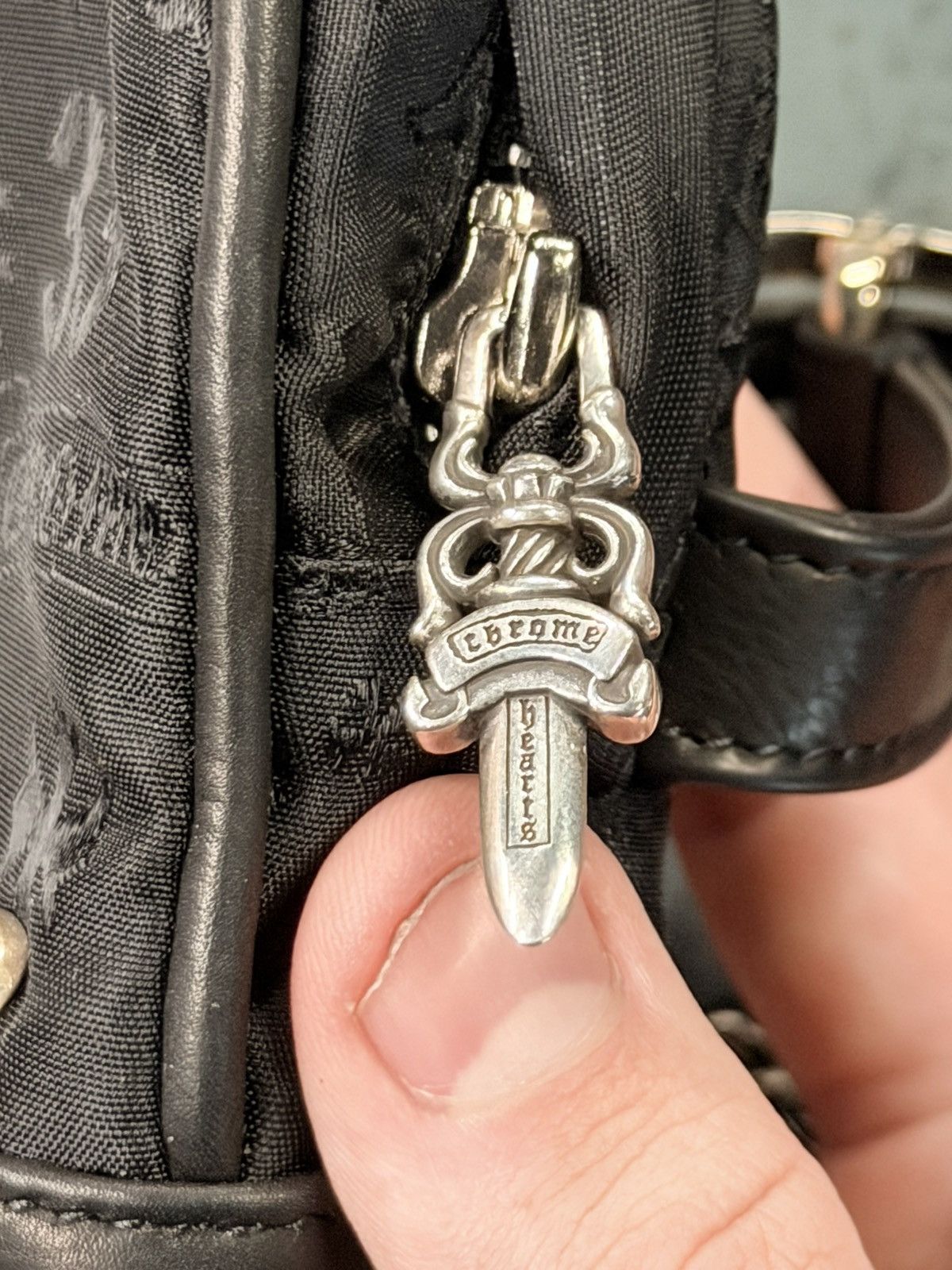 Chrome Hearts Chrome Heart Stencil Backpack Wrist Bag Women’s Rare Size ONE SIZE - 2 Thumbnail