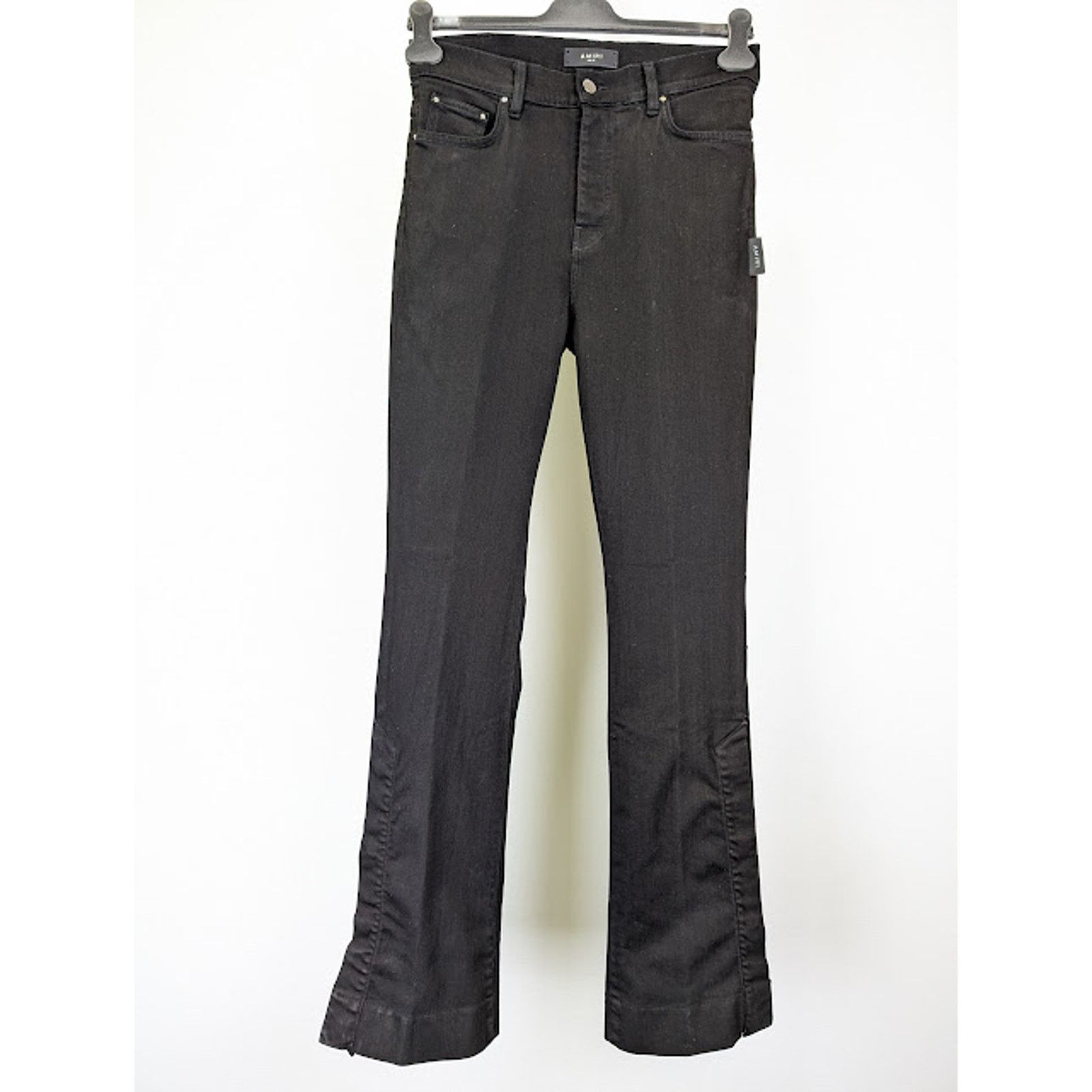 Amiri o1rshd1 Stacked Flare Jeans in Black OD Size US 30 / EU 46 - 2 Thumbnail