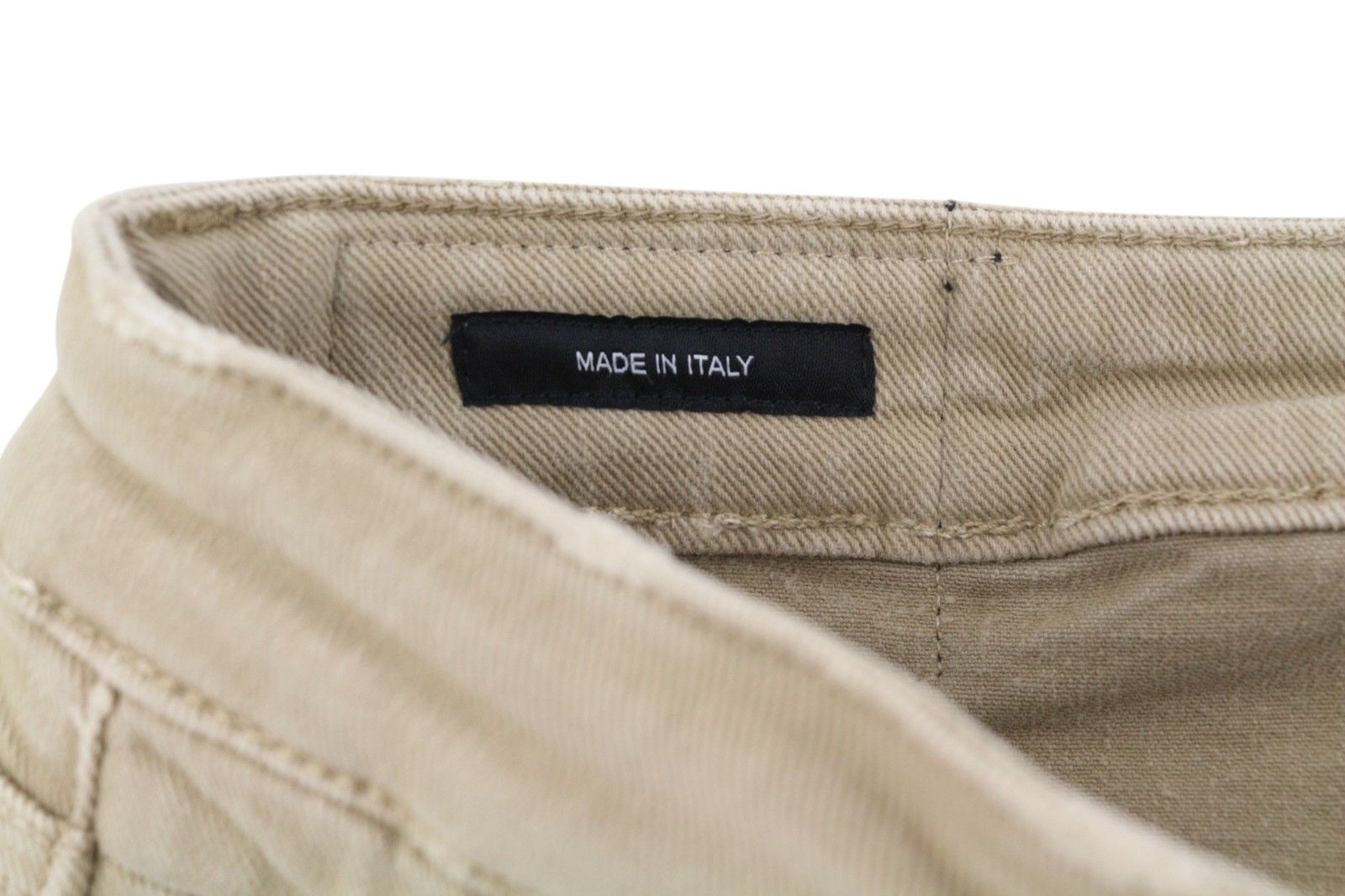 R13 BOY STRAIGHT 28 Khaki Stretch Faded Cropped 86263 Size 28" / US 6 / IT 42 - 7 Thumbnail