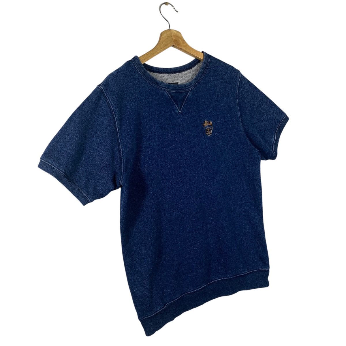 Stussy Stussy Short Sleeve Sweatshirt M Size Indigo Colour Size US M / EU 48-50 / 2 - 2 Thumbnail
