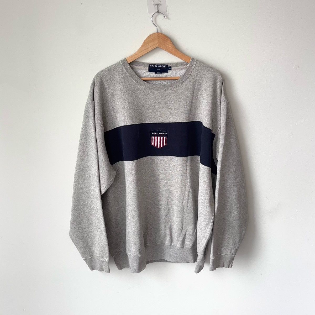 Polo Ralph Lauren Vintage Polo Sport K-Swiss Shield Sweatshirt Crewneck 90s Size US XL / EU 56 / 4 - 1 Thumbnail