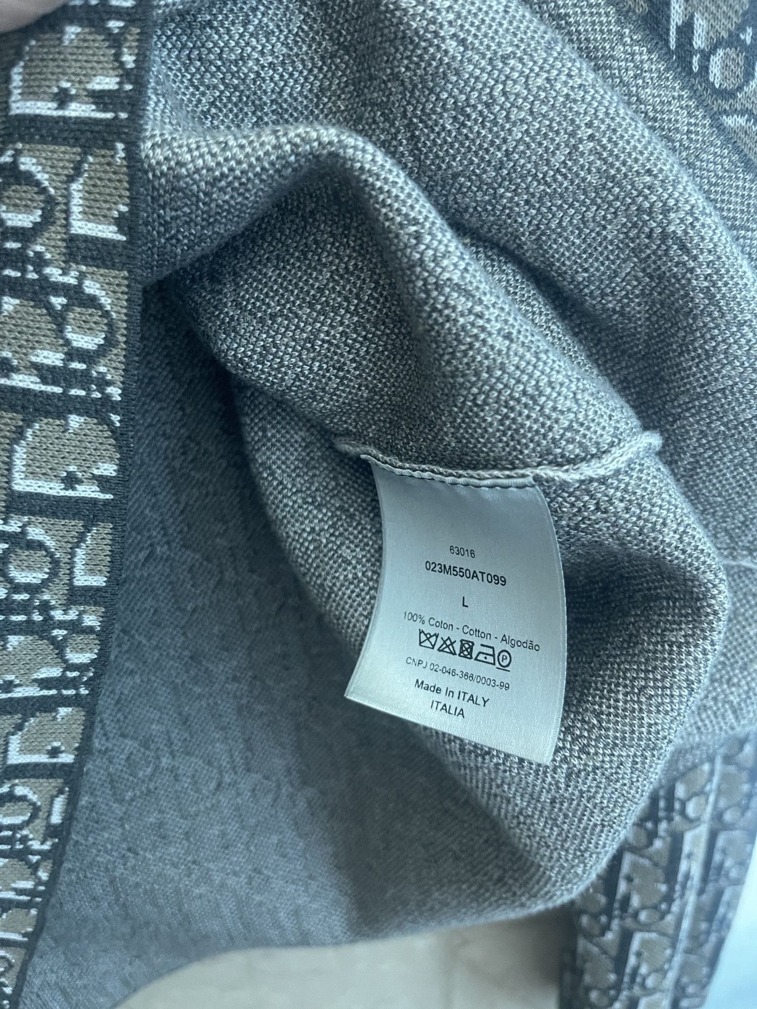 Dior DIOR - Oblique Jacquard Print Shirt Size US L / EU 52-54 / 3 - 6 Thumbnail