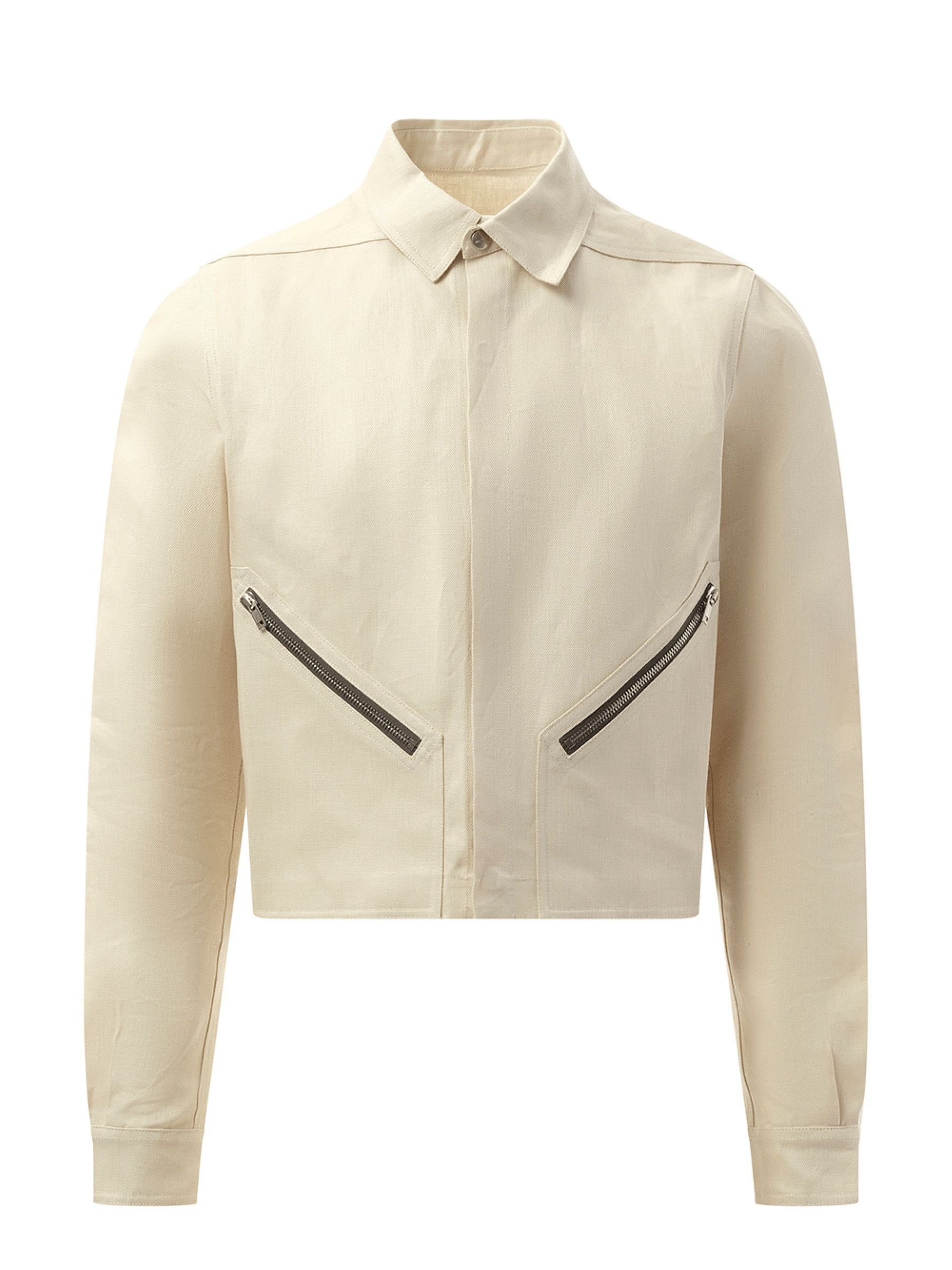 Rick Owens o1s1v1r1oon0825 Tour Alice Shirt in Light Beige/Dinge Size US L / EU 52-54 / 3 - 1 Thumbnail