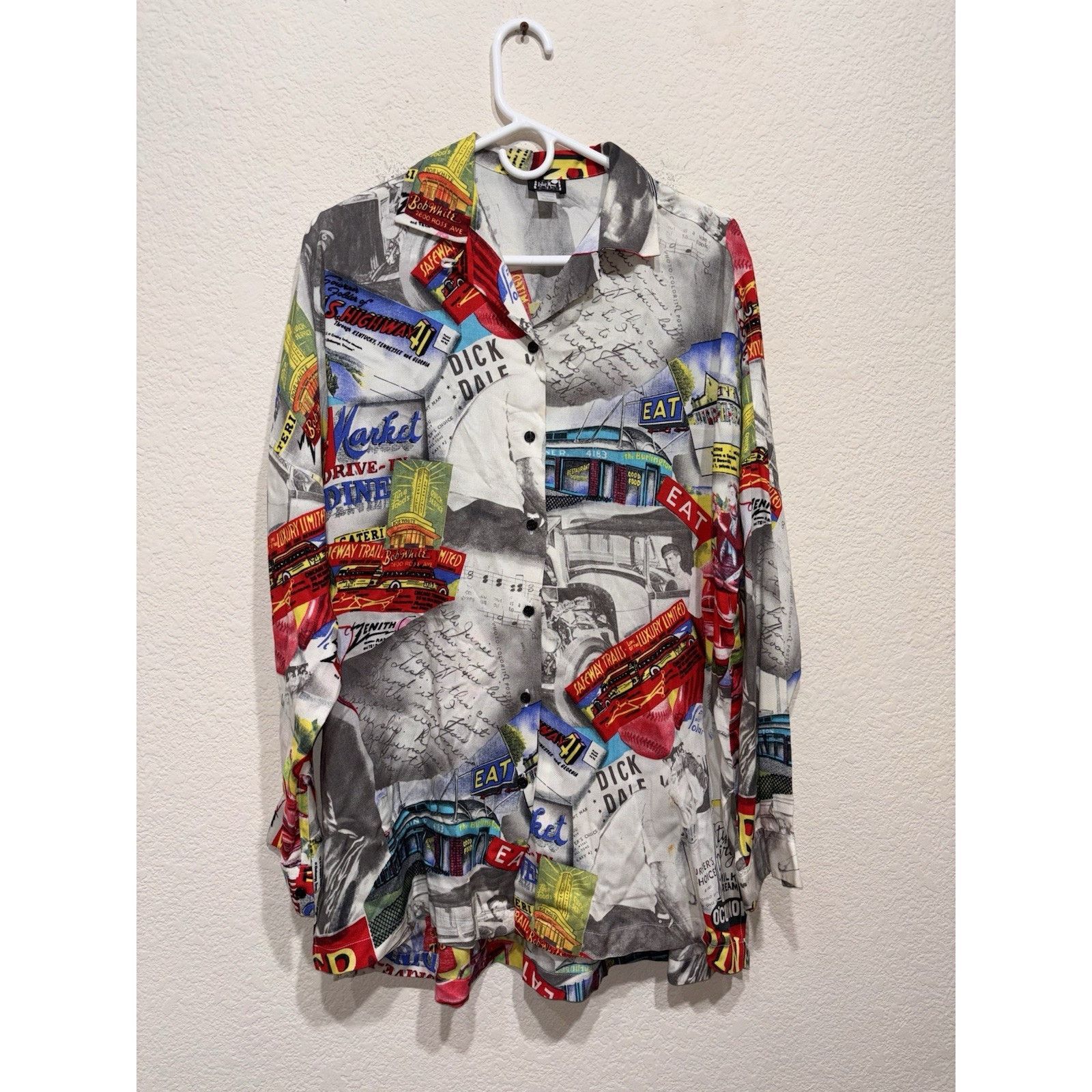 Island Shores Vintage Island Moon Shirt Dick Dale Retro Rare 80s Medium Size US M / EU 48-50 / 2 - 2 Thumbnail