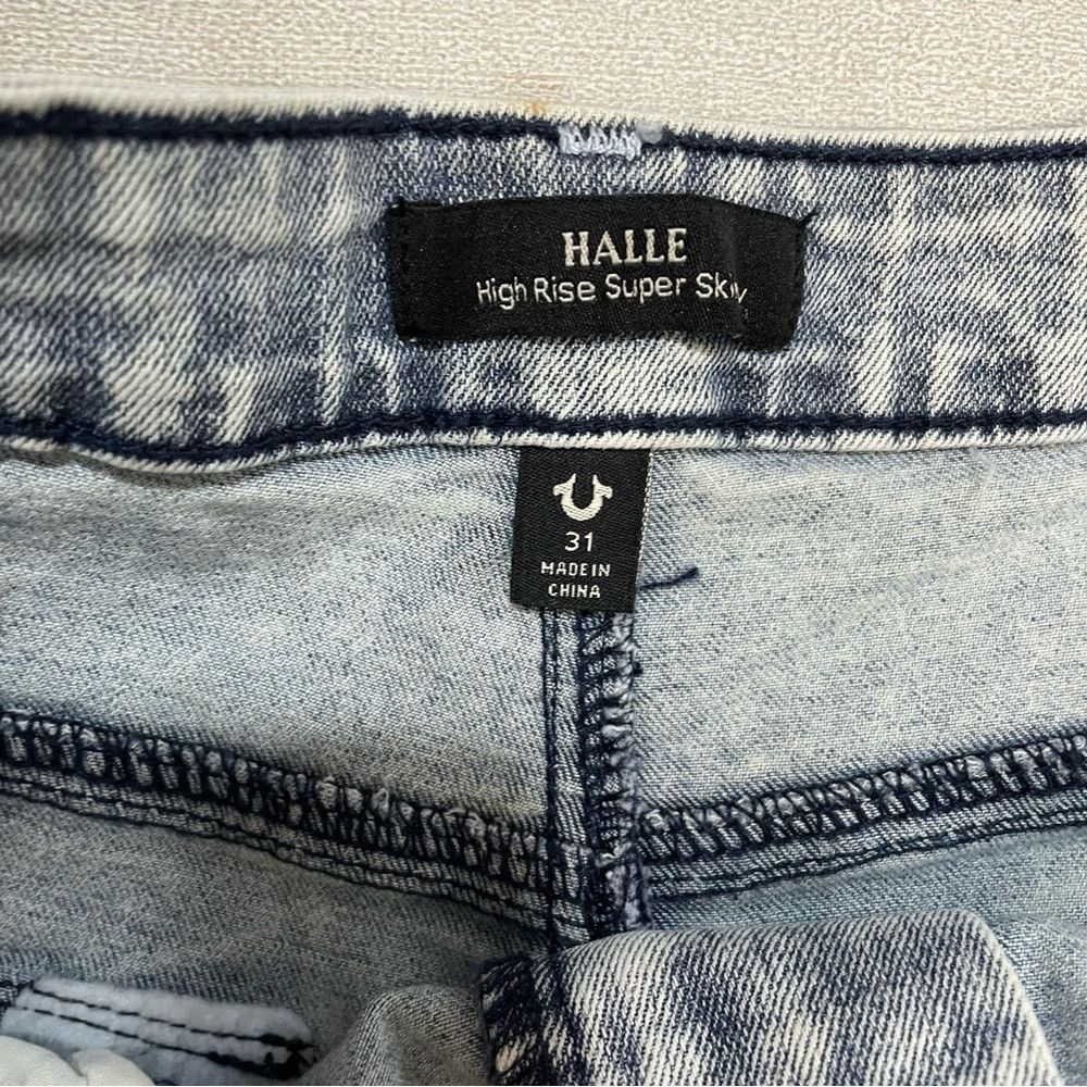 True Religion NWT New $159 True Religion HALLE HIGH RISE SKINNY JEAN Jean Size 31" - 6 Thumbnail