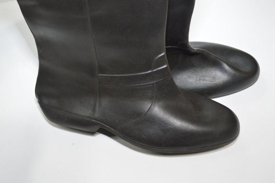 Designer Totes Natural Rubber Black Rain Boots - X-Large Size US 7.5 / IT 37.5 - 1 Thumbnail