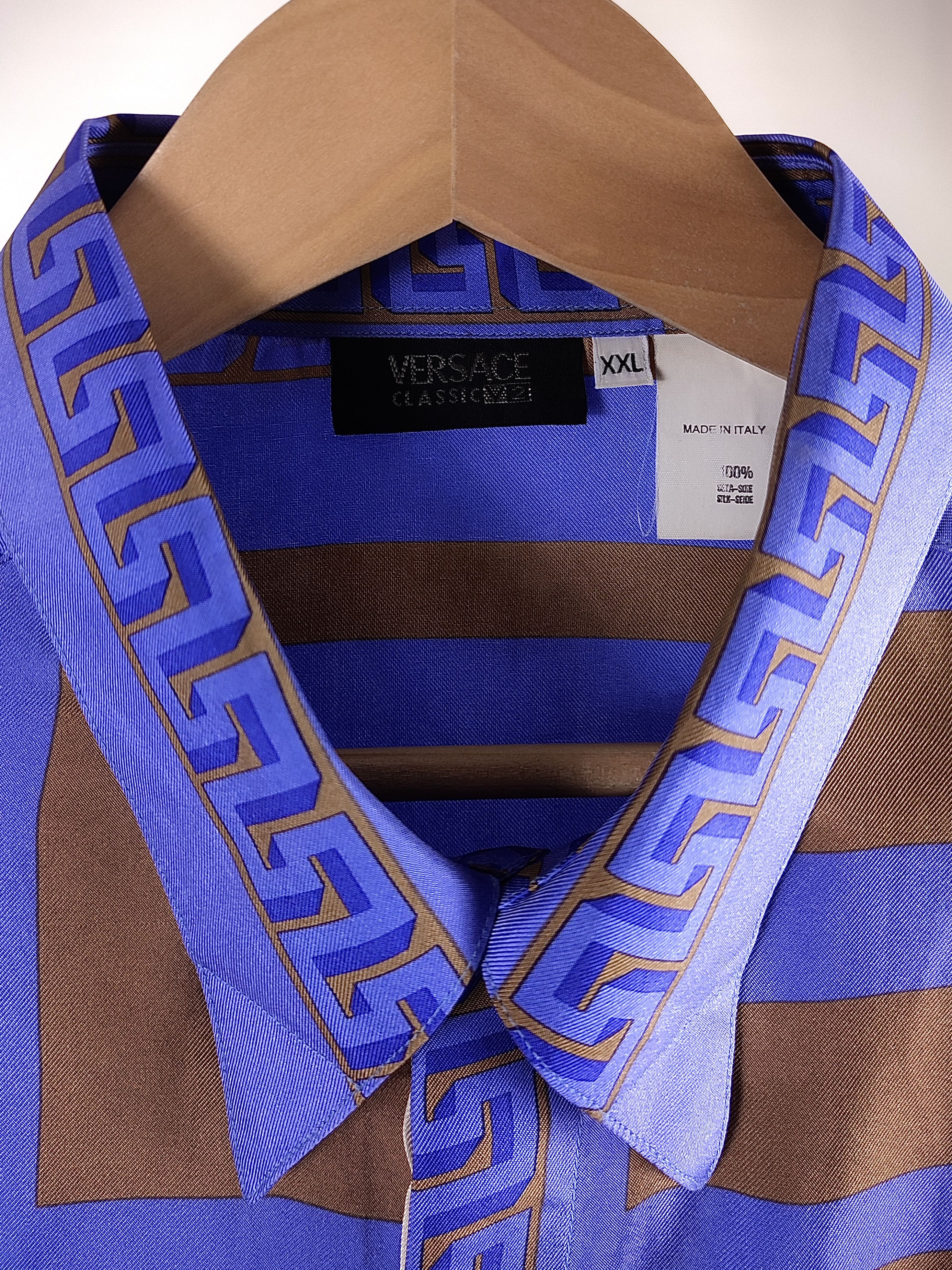 Versace Versace Silk Multicolor Full Print Shirt Size US XL / EU 56 / 4 - 13 Thumbnail